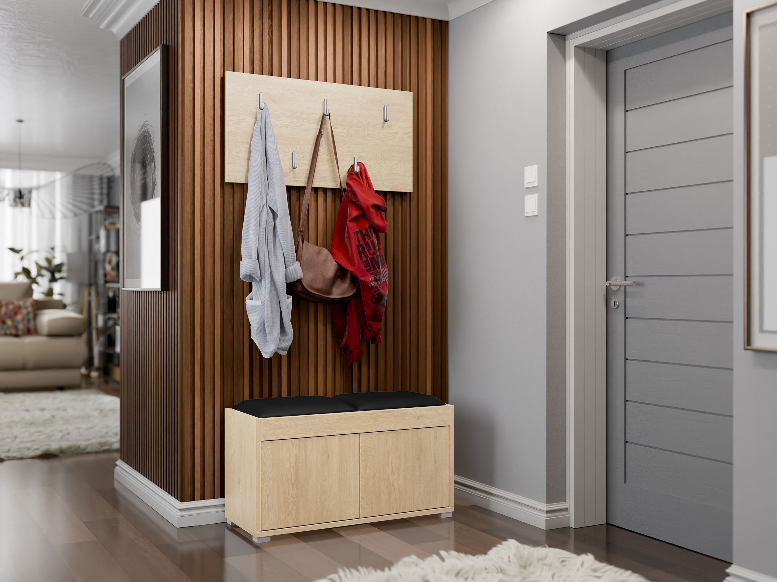 Set za hodnik Comfivo Fersoe 117 (Hrast)