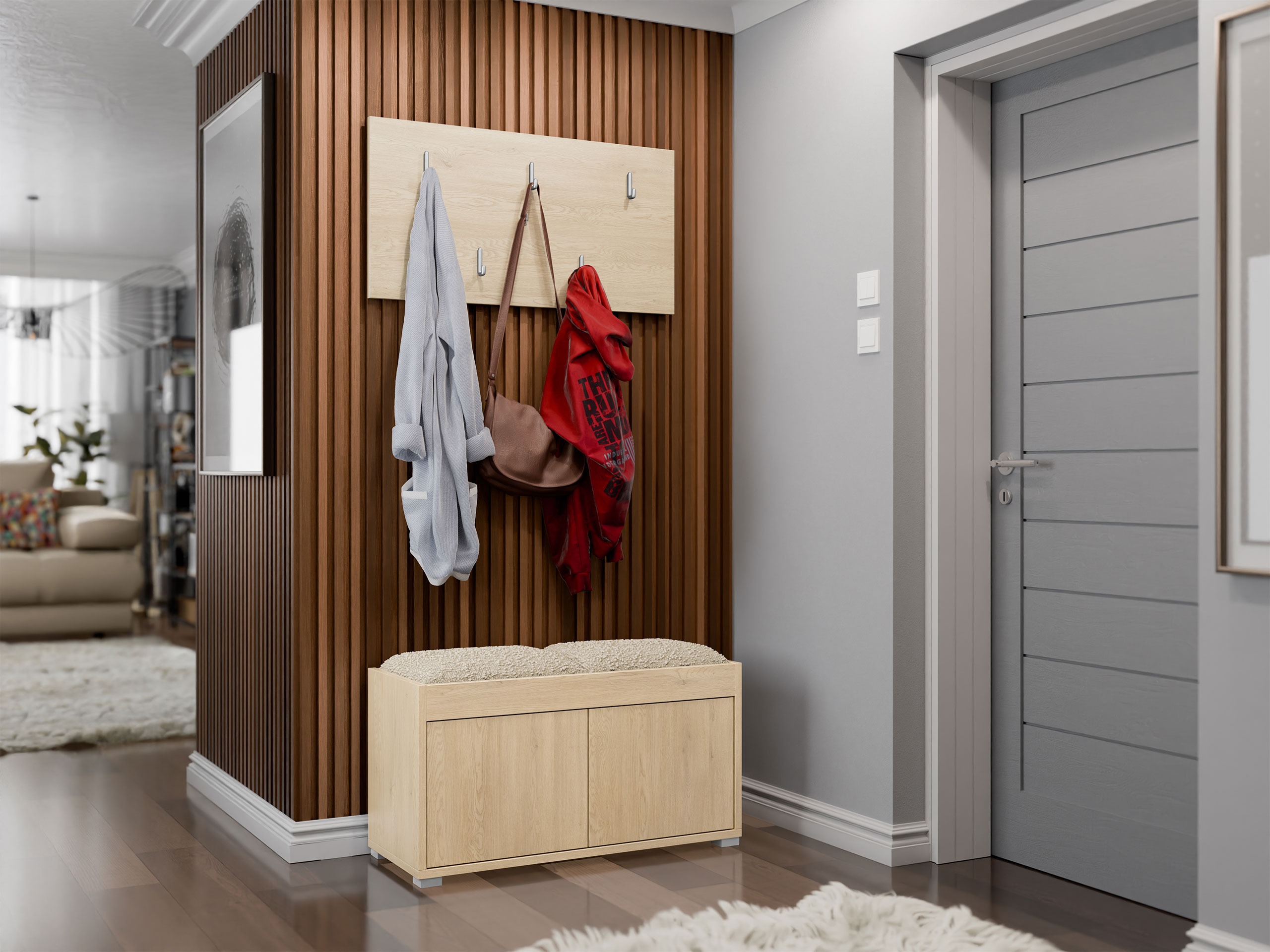 Set za hodnik Comfivo Fersoe 117 (Hrast)