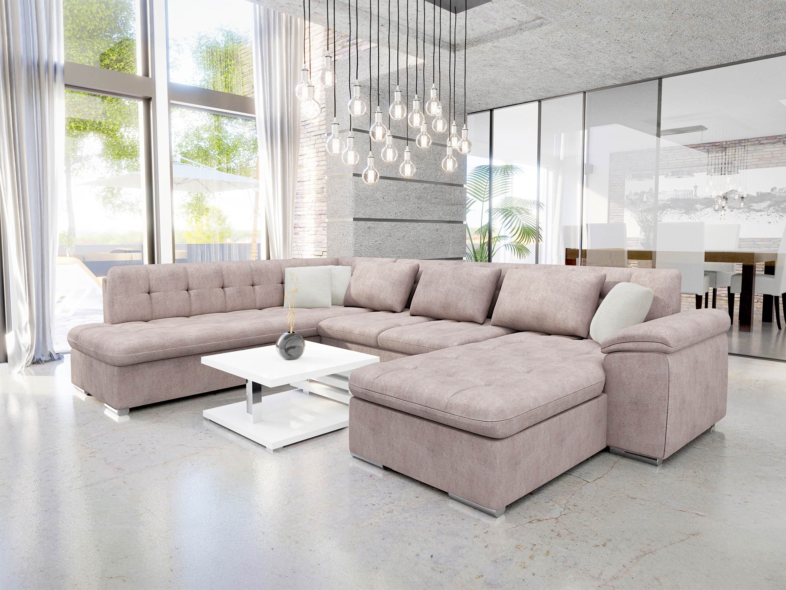 Ugaona sofa Comfivo 170 (Zoya 03 + Mokka 03)