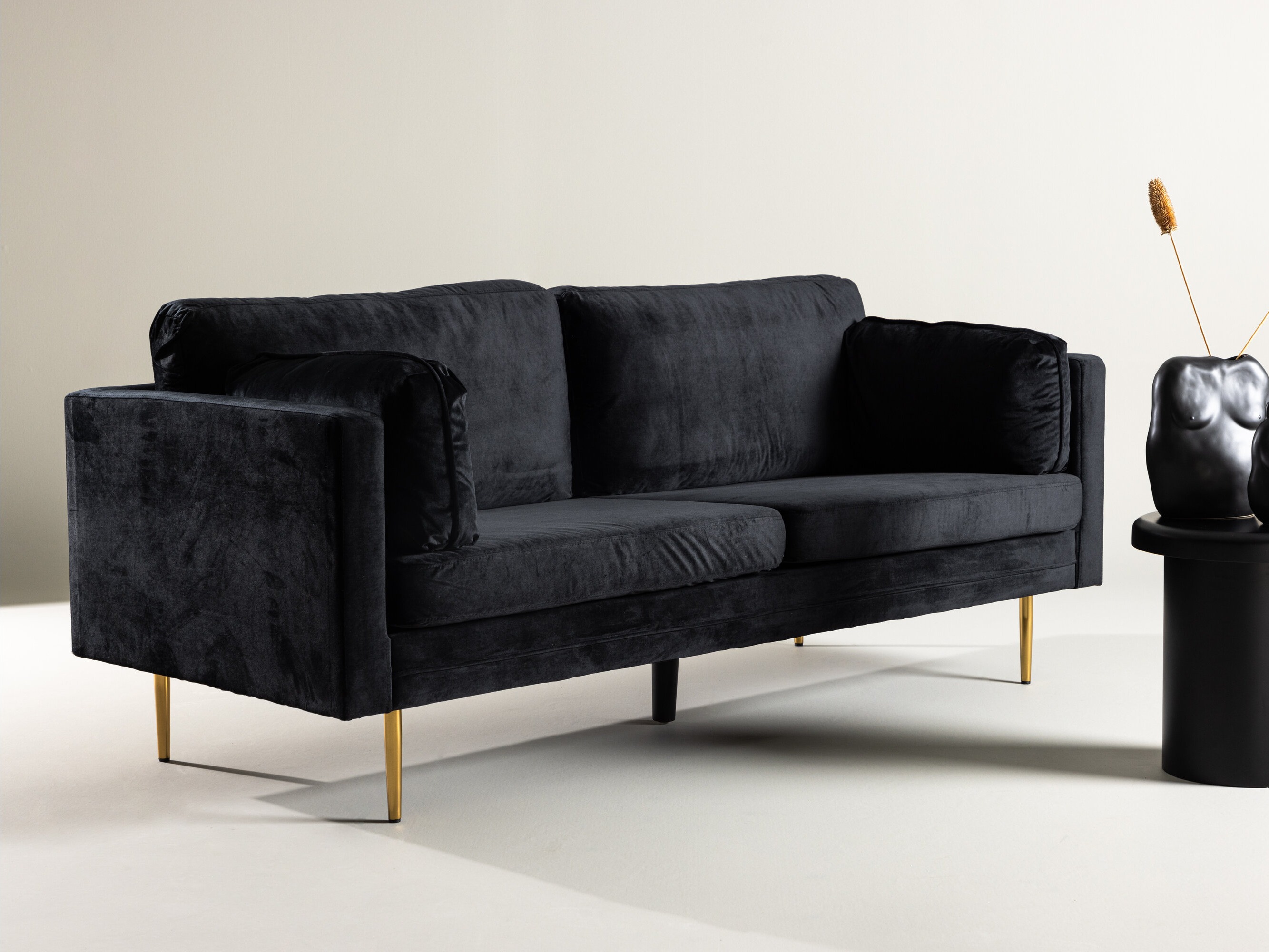 Sofa Dallas 101 (Crno + Zlatna)