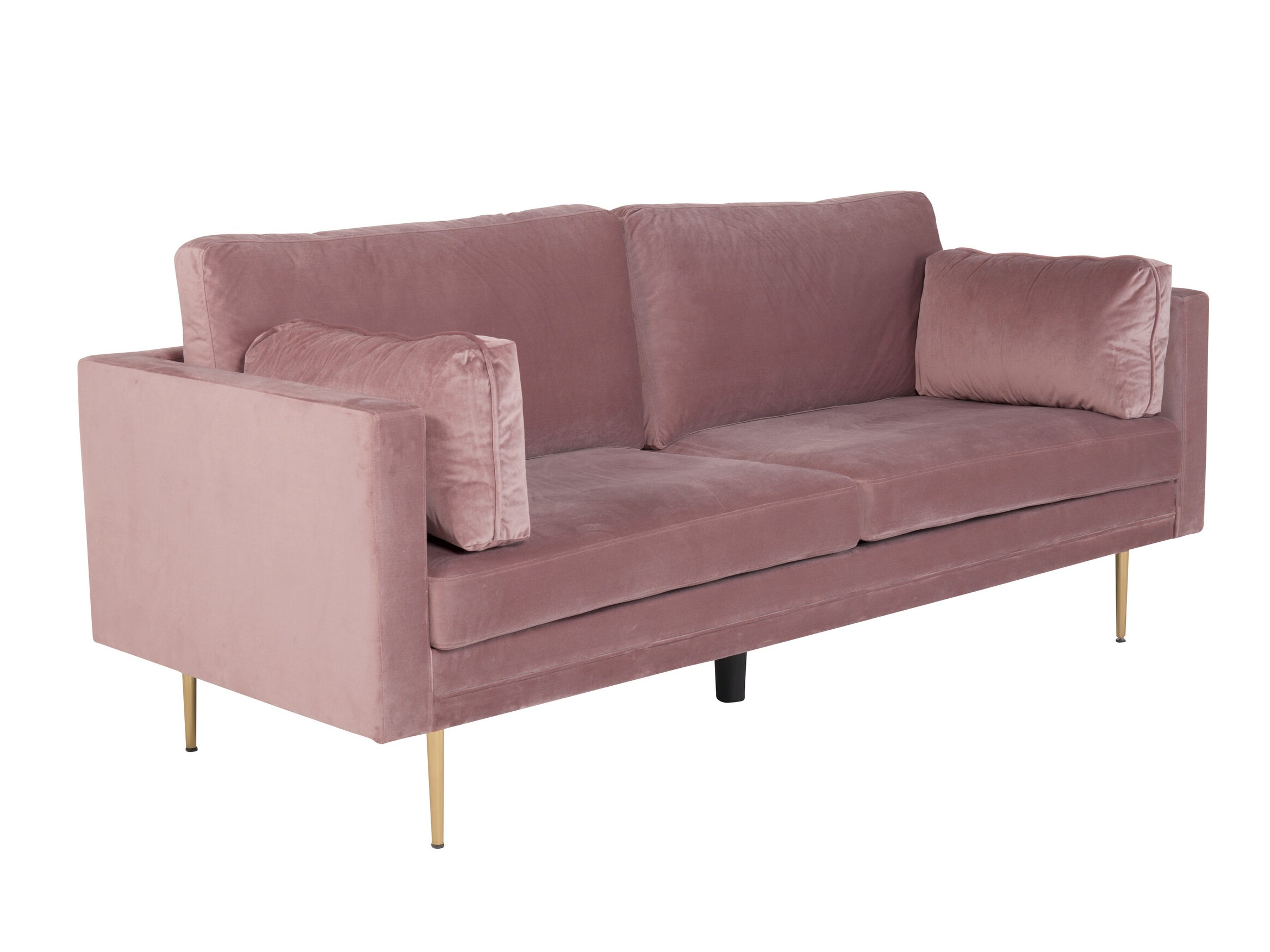 Sofa Dallas 101 (Prašnjavo ružičasta + Zlatna)