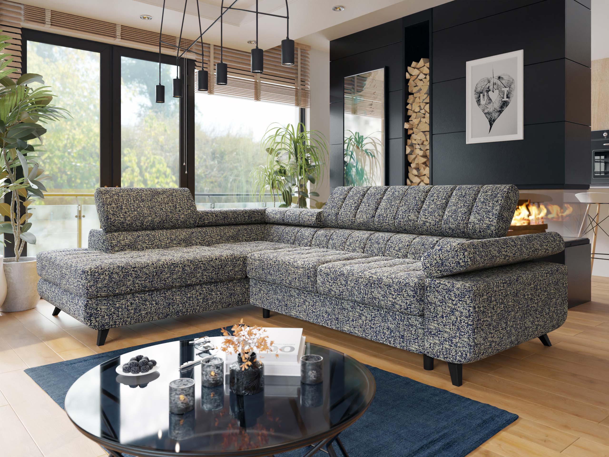 Ugaona sofa Comfivo 207 (Corbett 78)