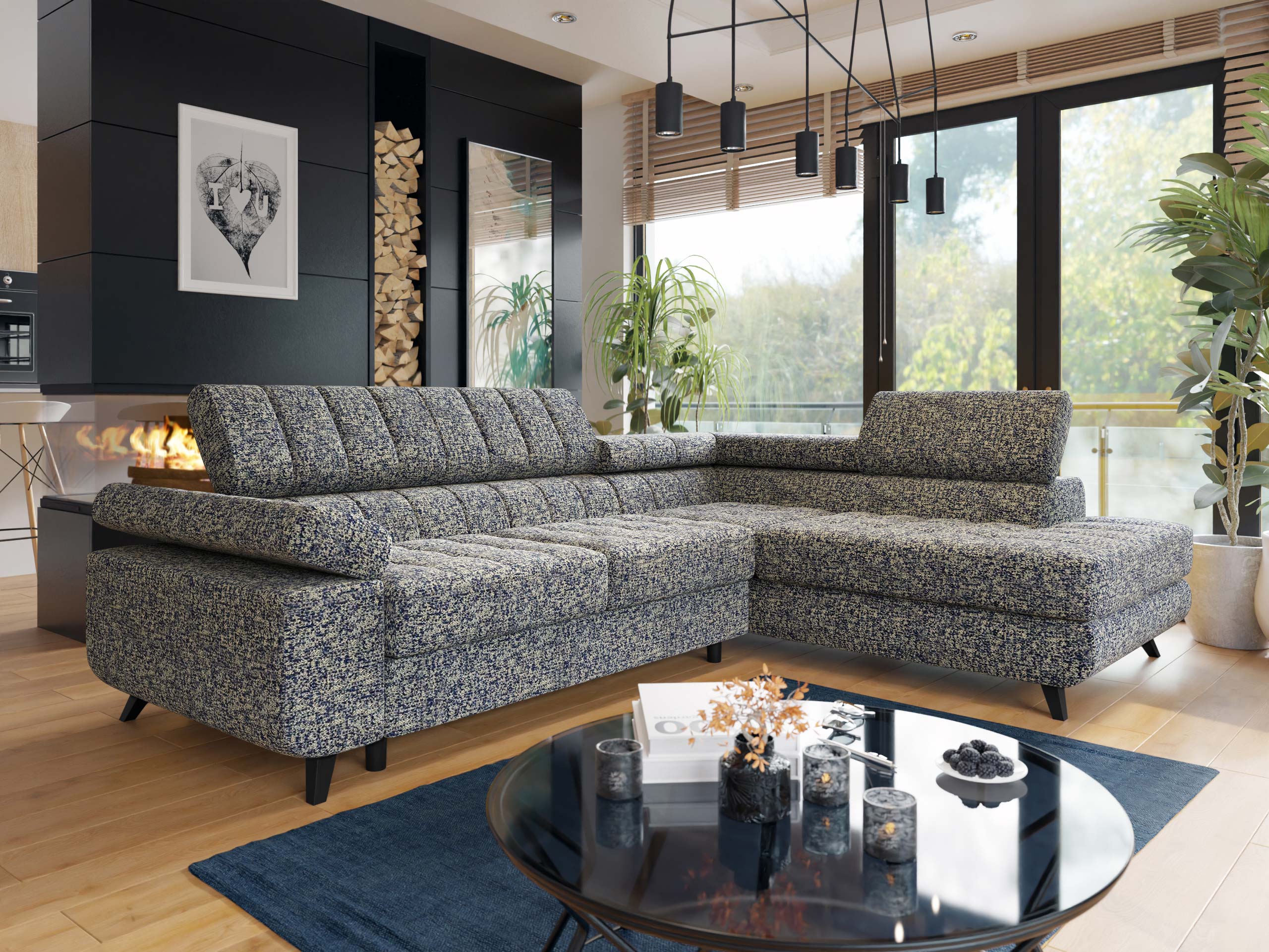Ugaona sofa Comfivo 207 (Corbett 78)