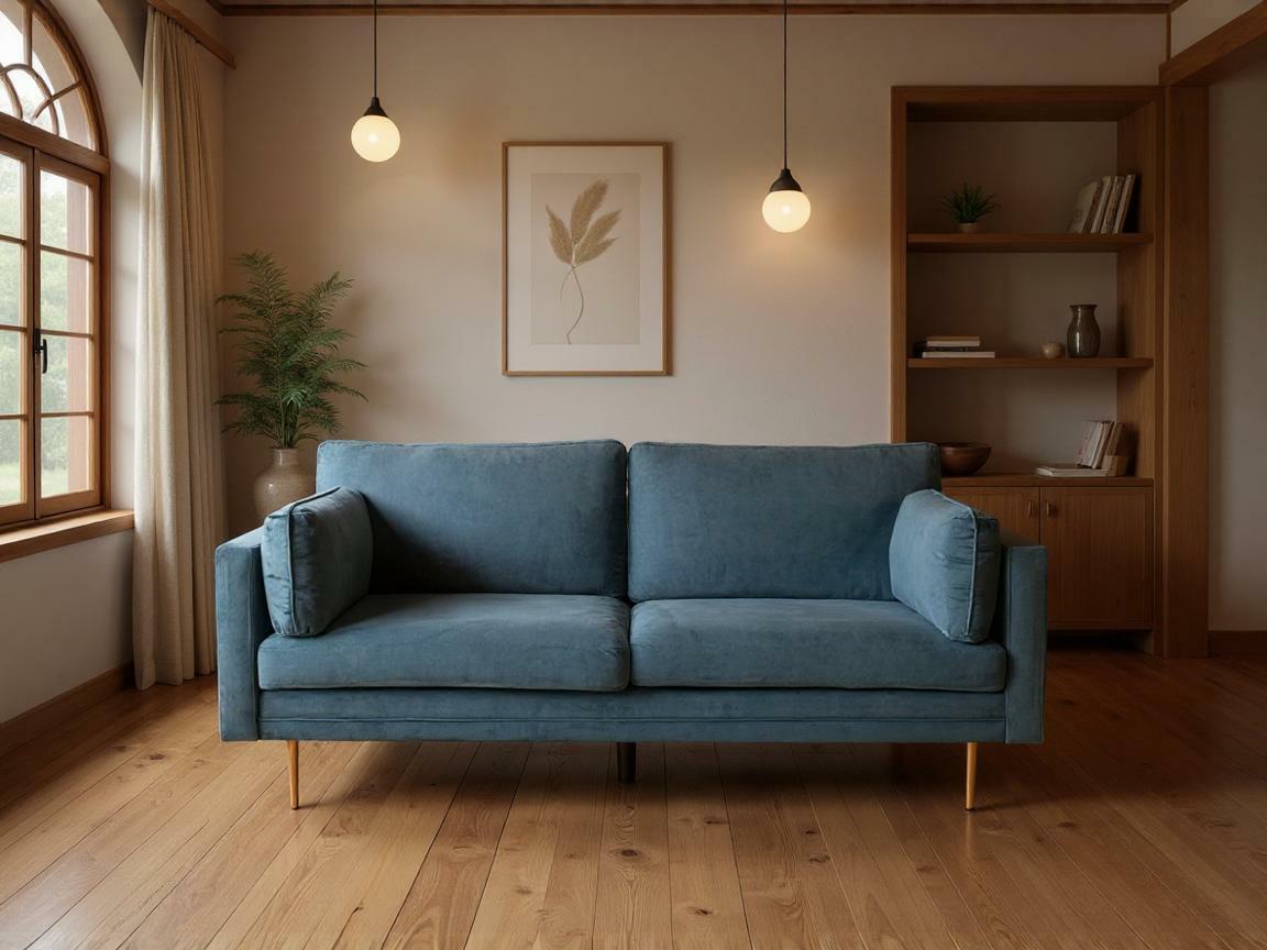 Sofa Dallas 101 (Tamno plavo + Zlatna)