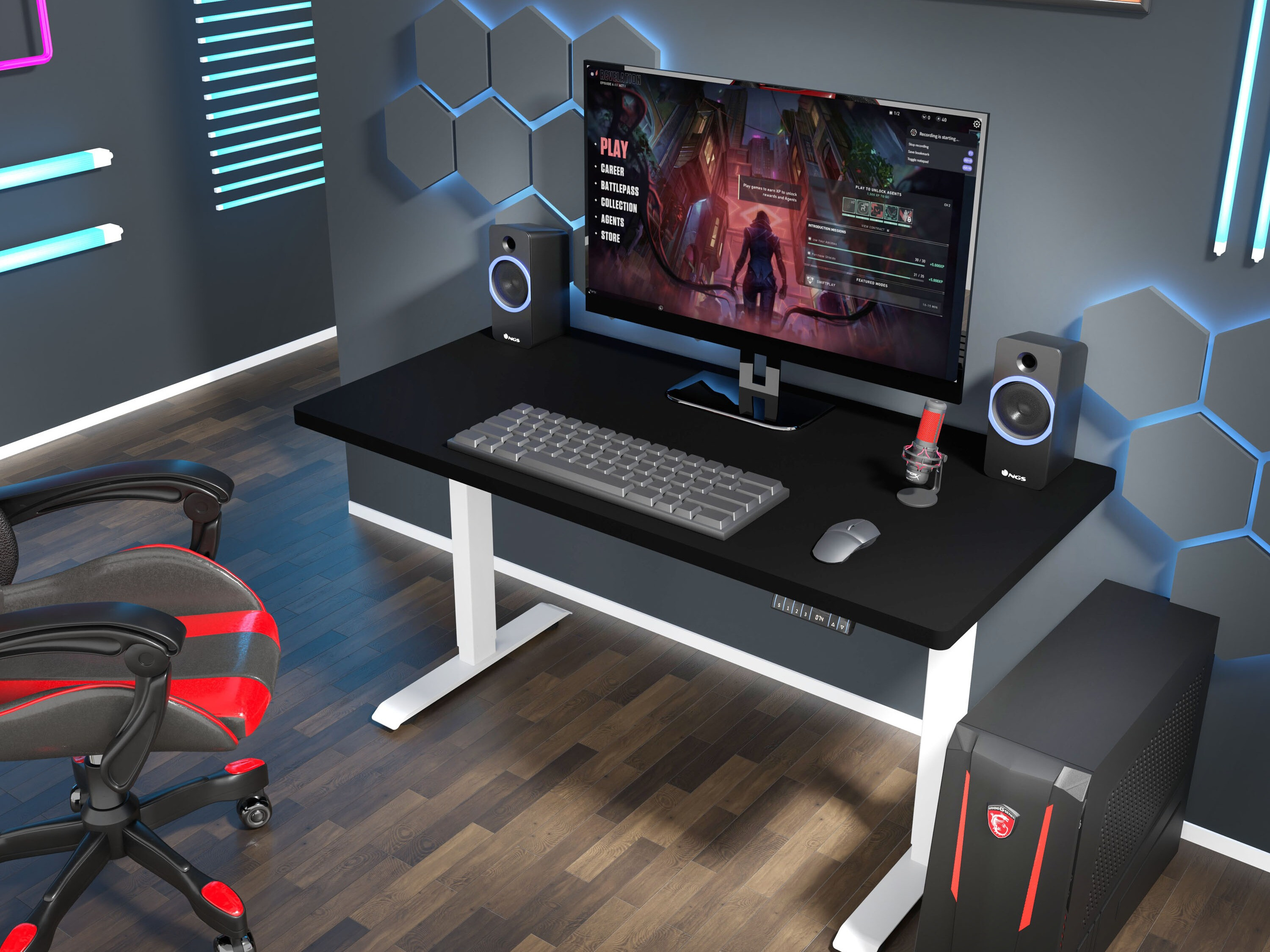 Sto sa podesivom visinom Buffalo 184 (Belo)