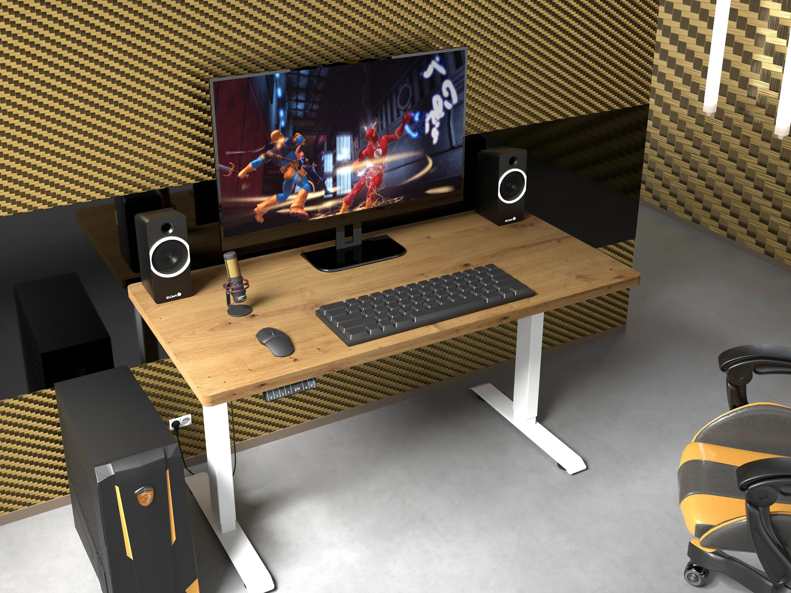 Sto sa podesivom visinom Buffalo 184 (Belo)