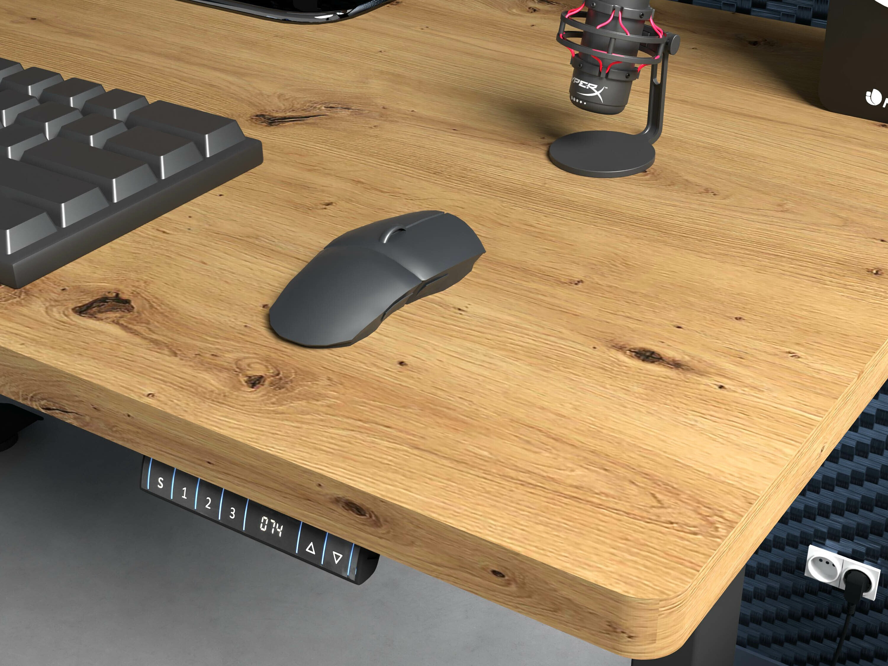 Sto sa podesivom visinom Buffalo 184 (Crno)