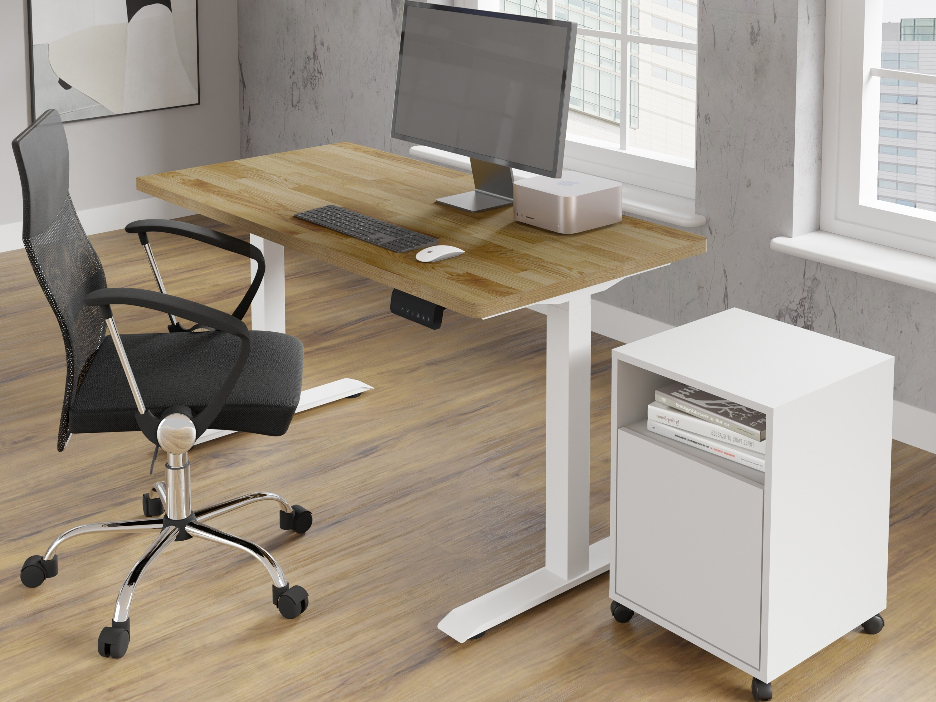 Sto sa podesivom visinom Buffalo 199 (Belo)