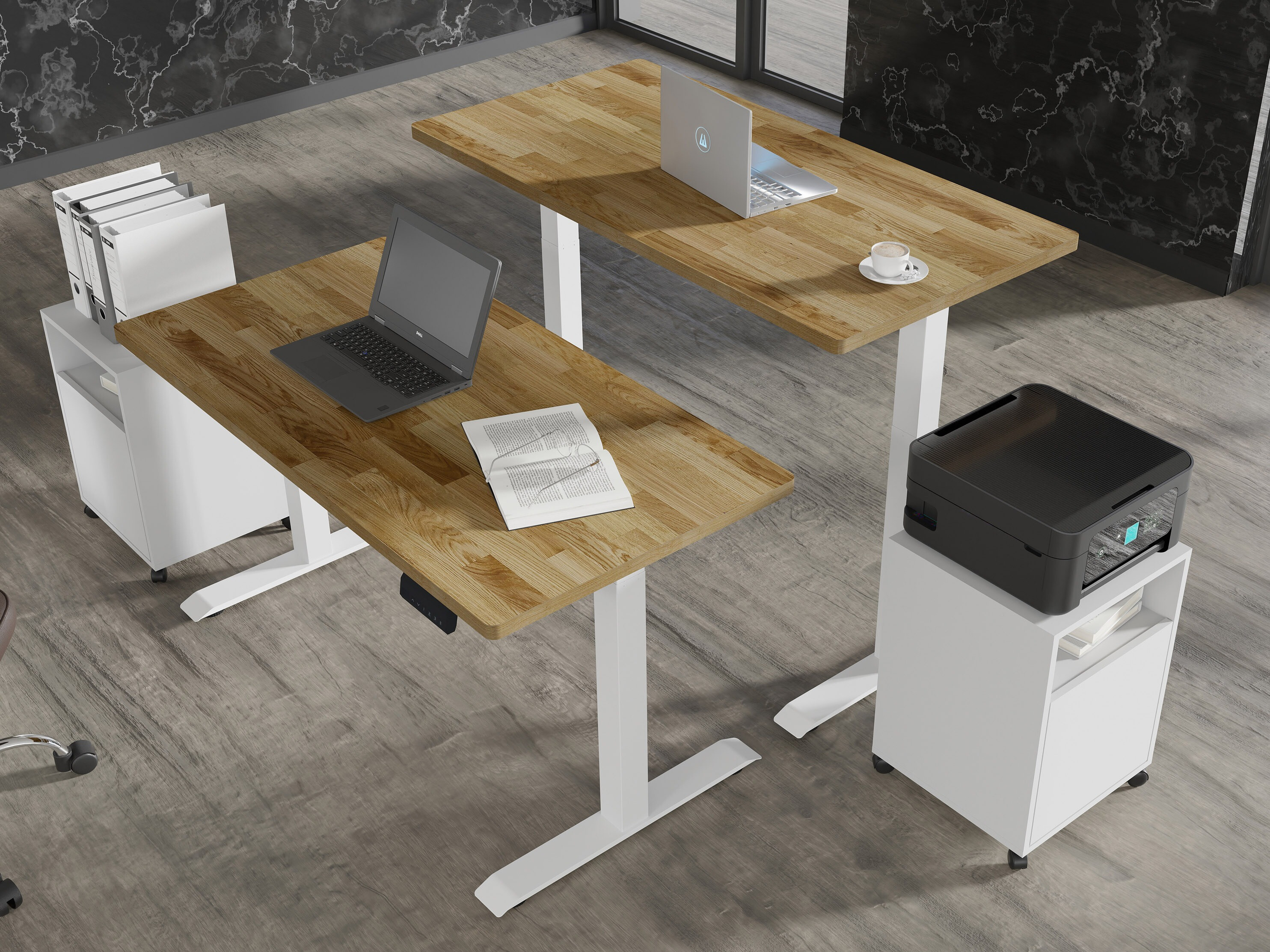 Sto sa podesivom visinom Buffalo 199 (Belo)