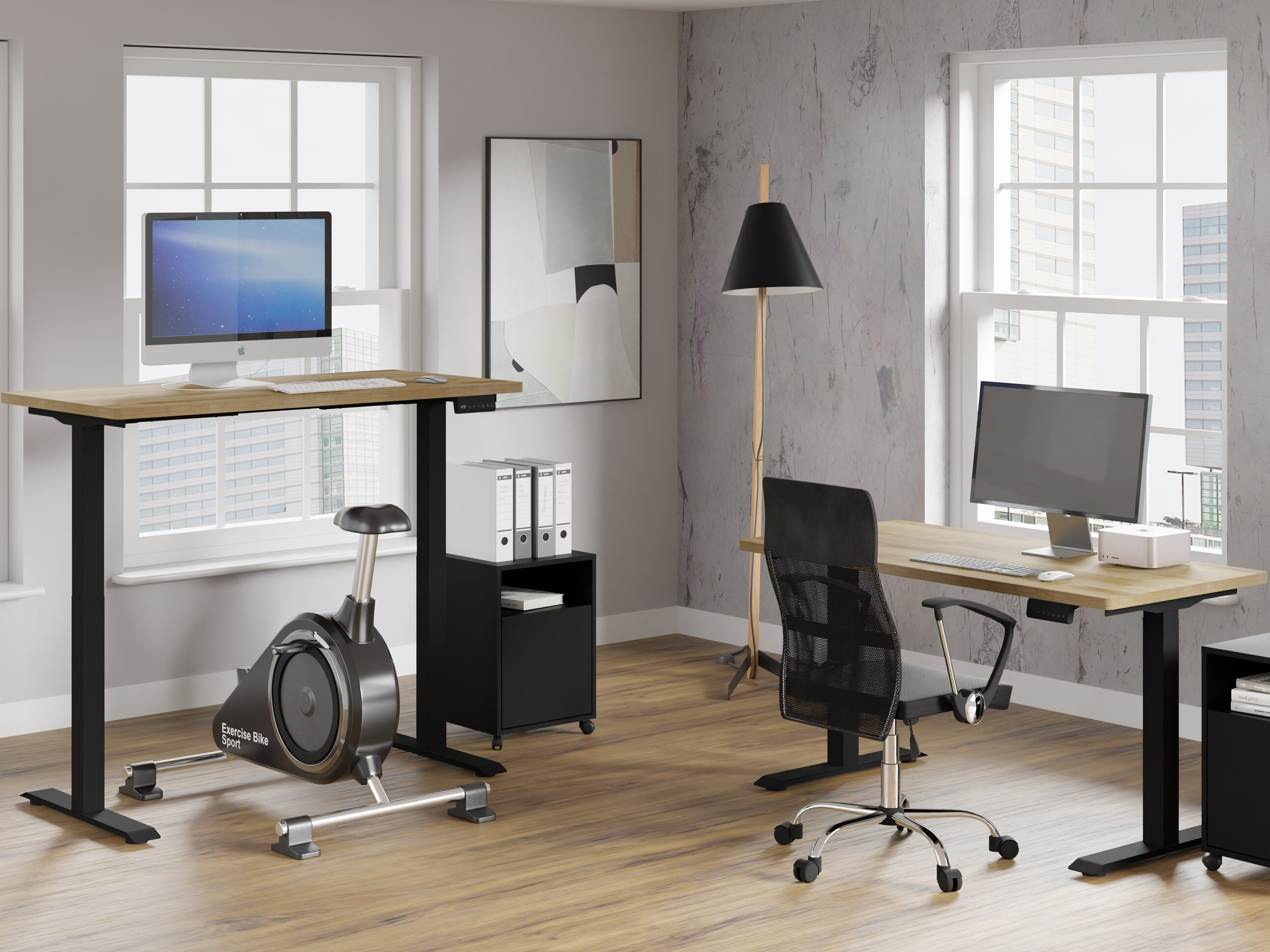 Sto sa podesivom visinom Buffalo 199 (Crno)