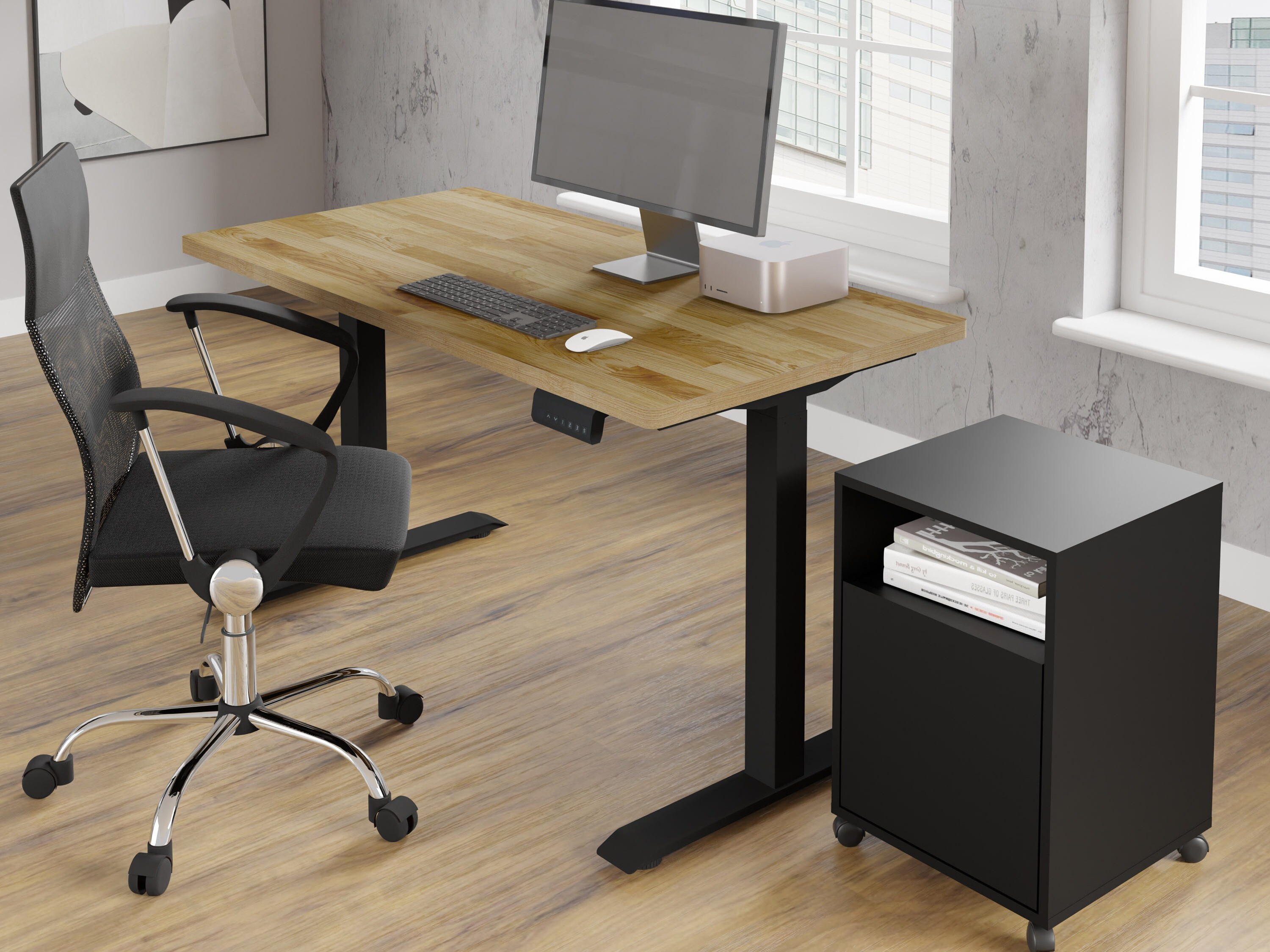 Sto sa podesivom visinom Buffalo 199 (Crno)