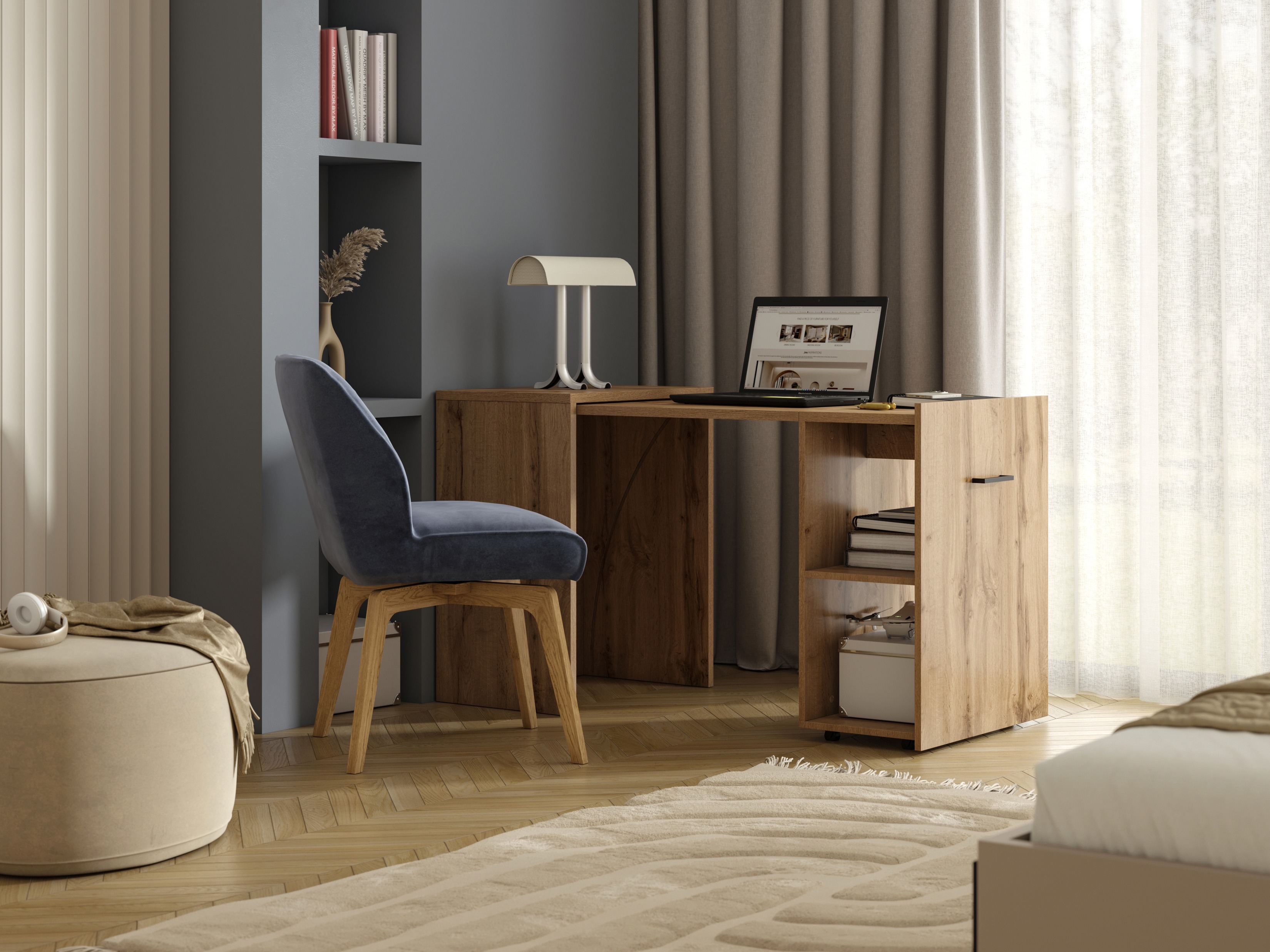 Kancelarijski sto Austin 304 (Вотан храст)