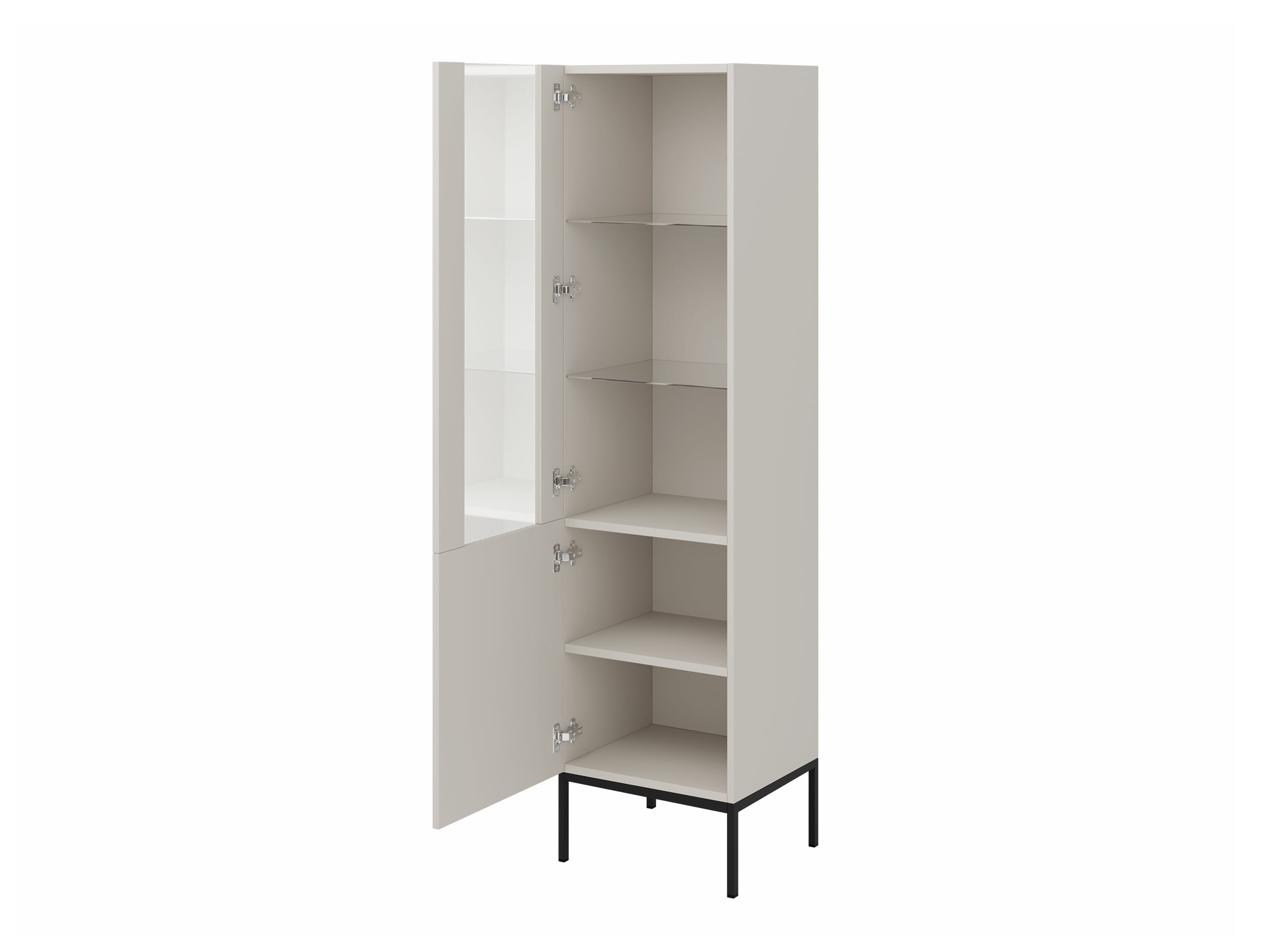 Polica Lunole 112 (Zanatski hrast + Crno)