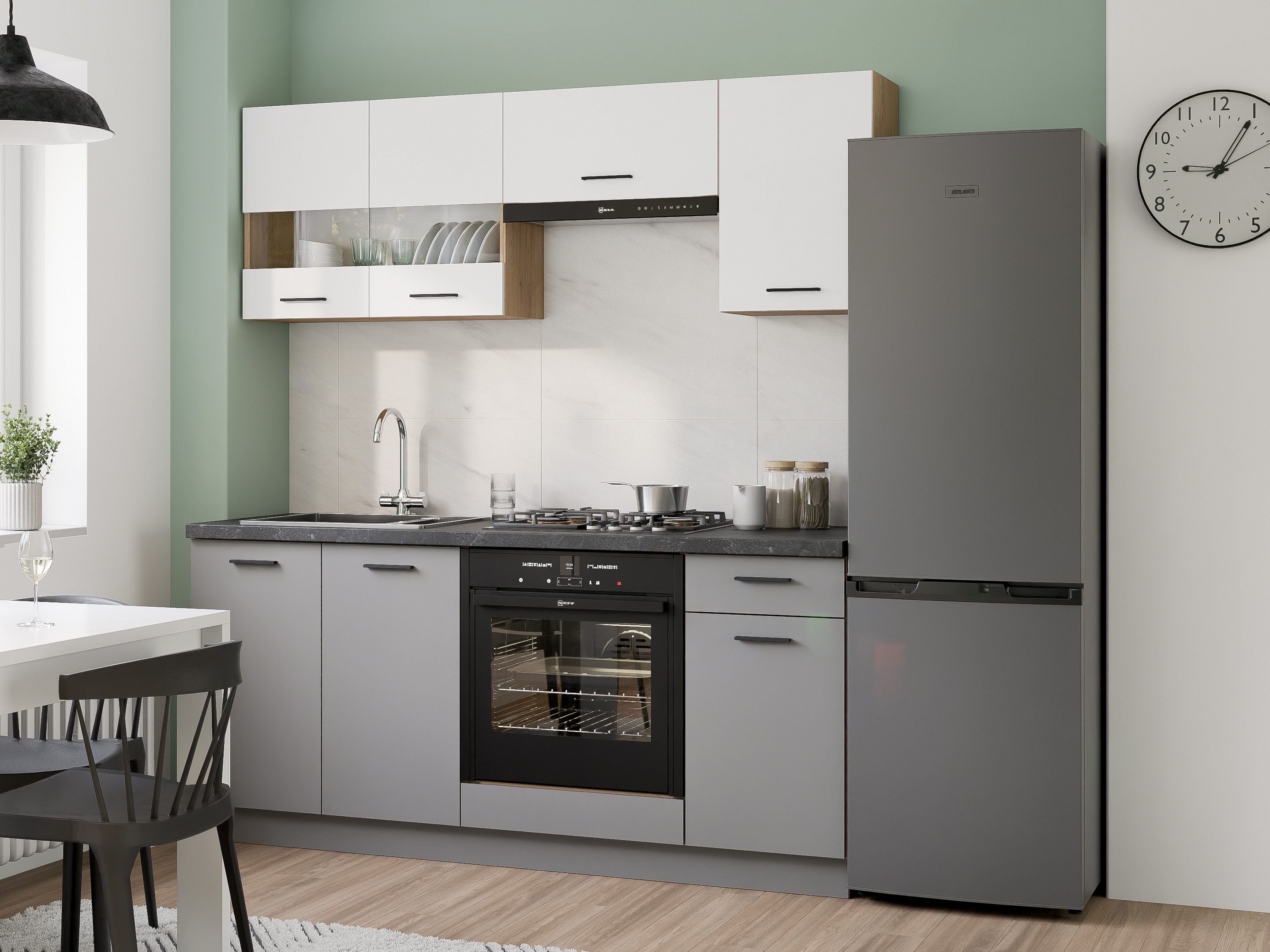 Modularni ormar sa fiokom i vratima Ati Grey 102