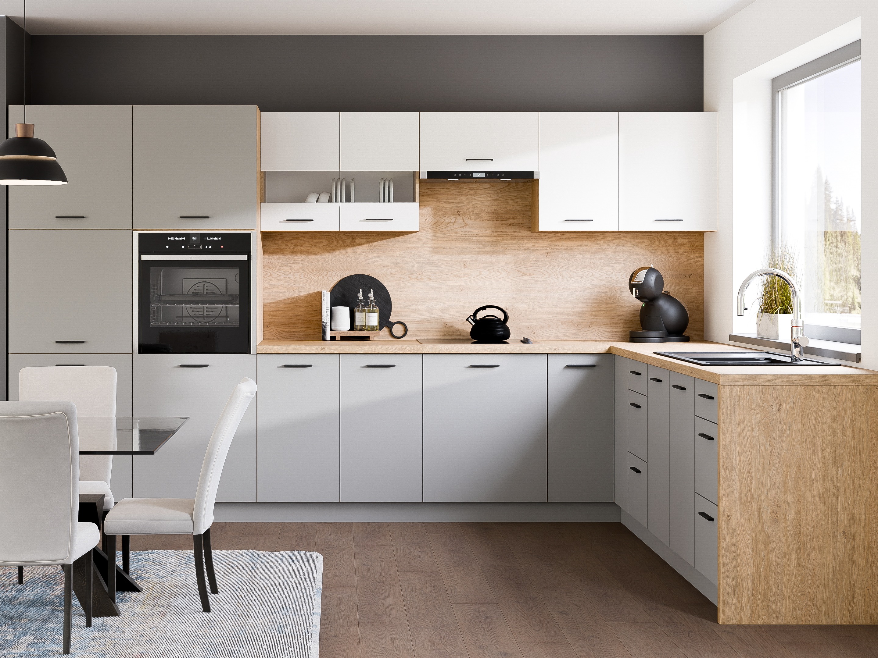 Modularni ugaoni ormarić Ati Grey 112