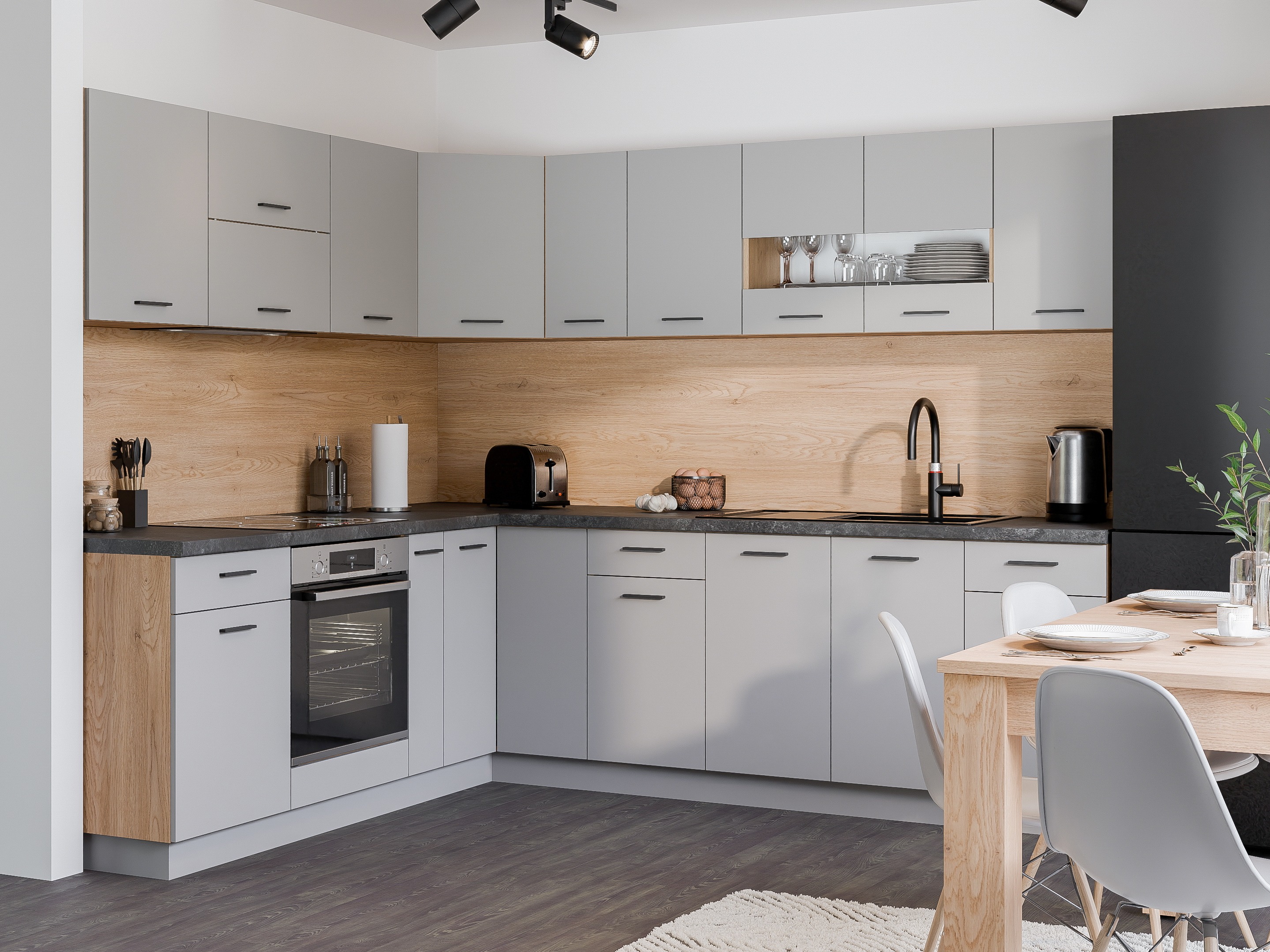 Modularni zidni ormarić Ati Grey 122