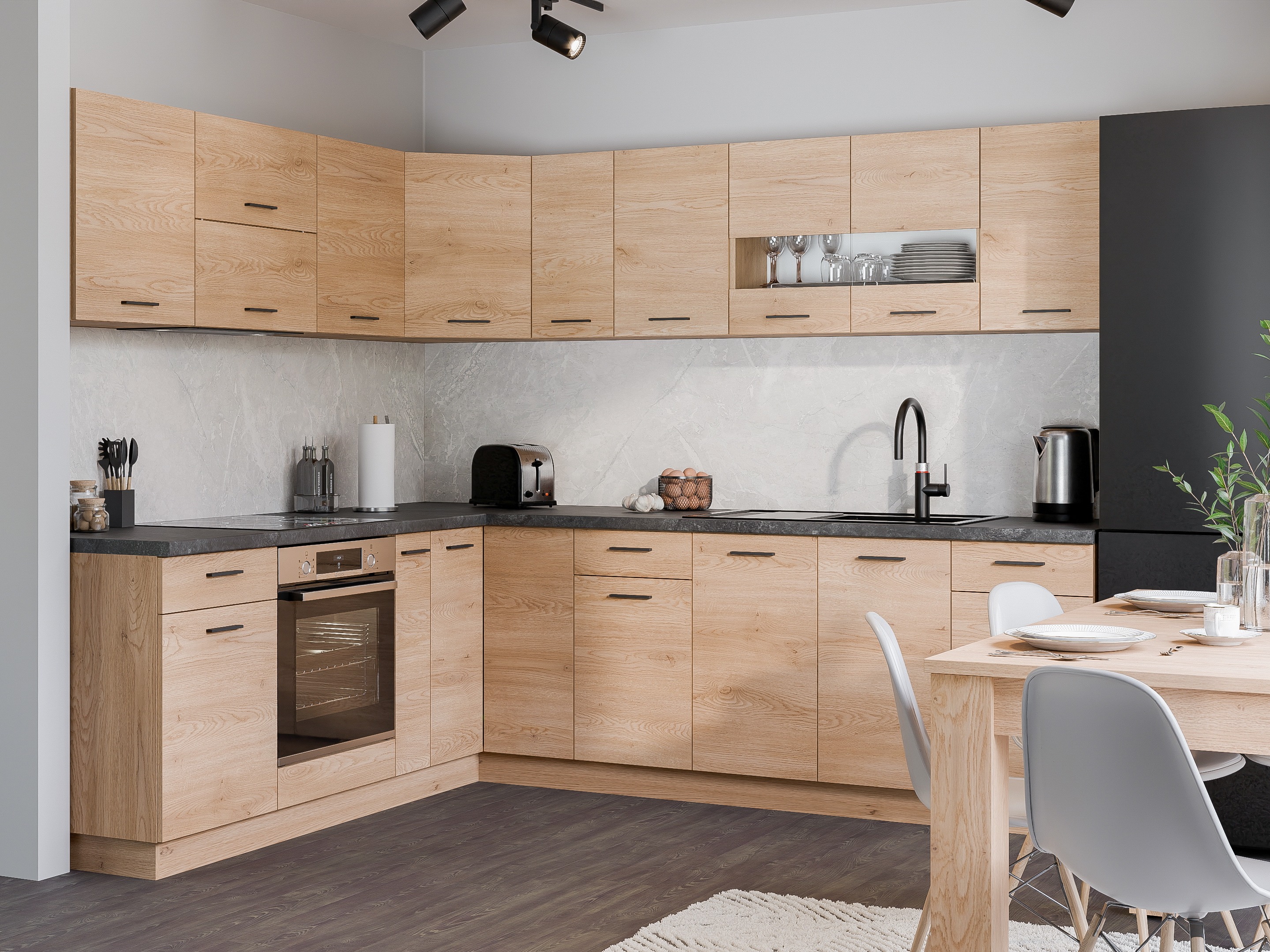 Modularni zidni ugaoni ormar Ati Torro 111