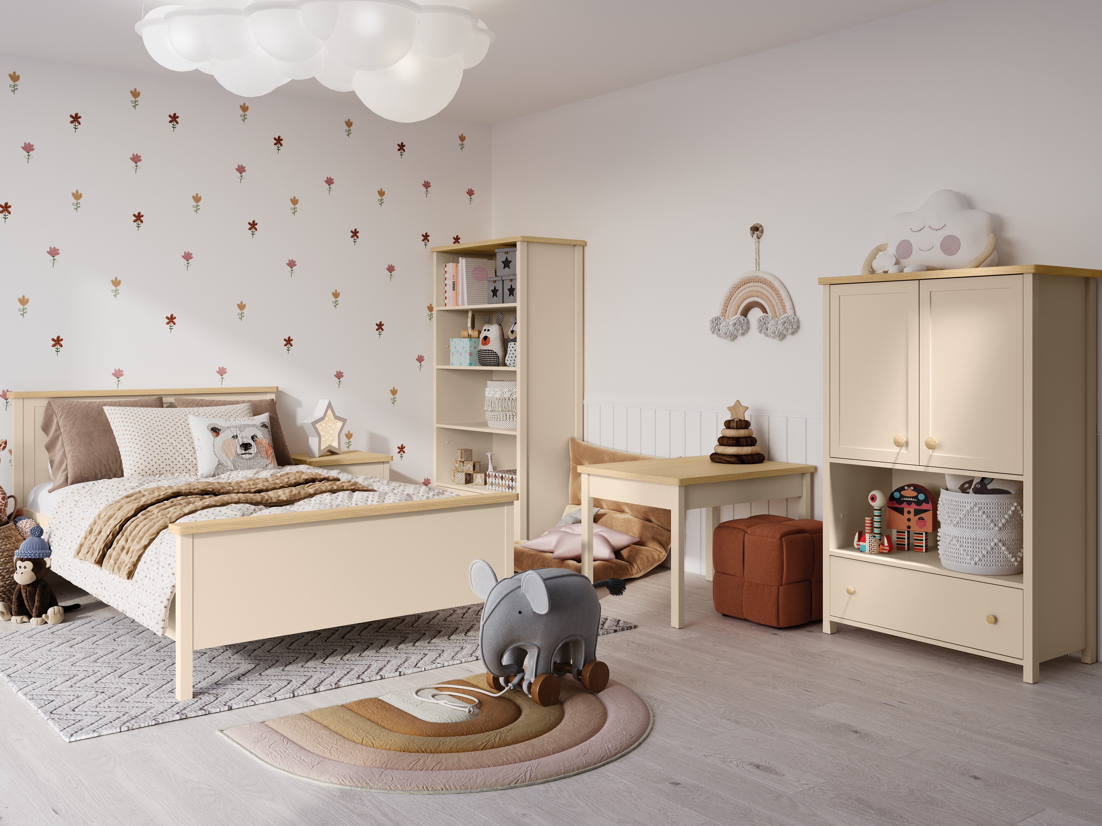 Komoda Romelbo 144 (Bež + Hrast)