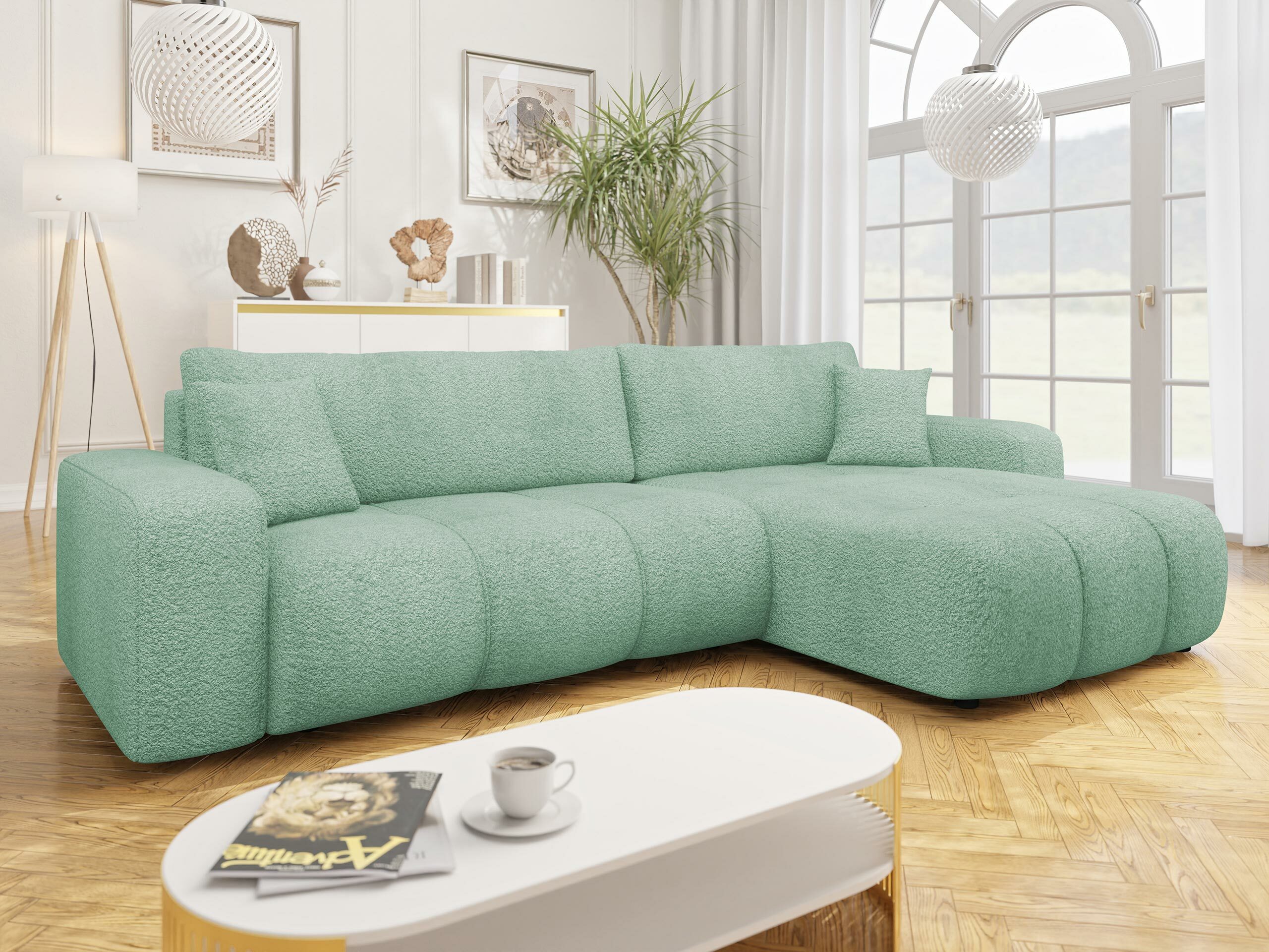 Ugaona sofa Comfivo 425 (Coral 55)