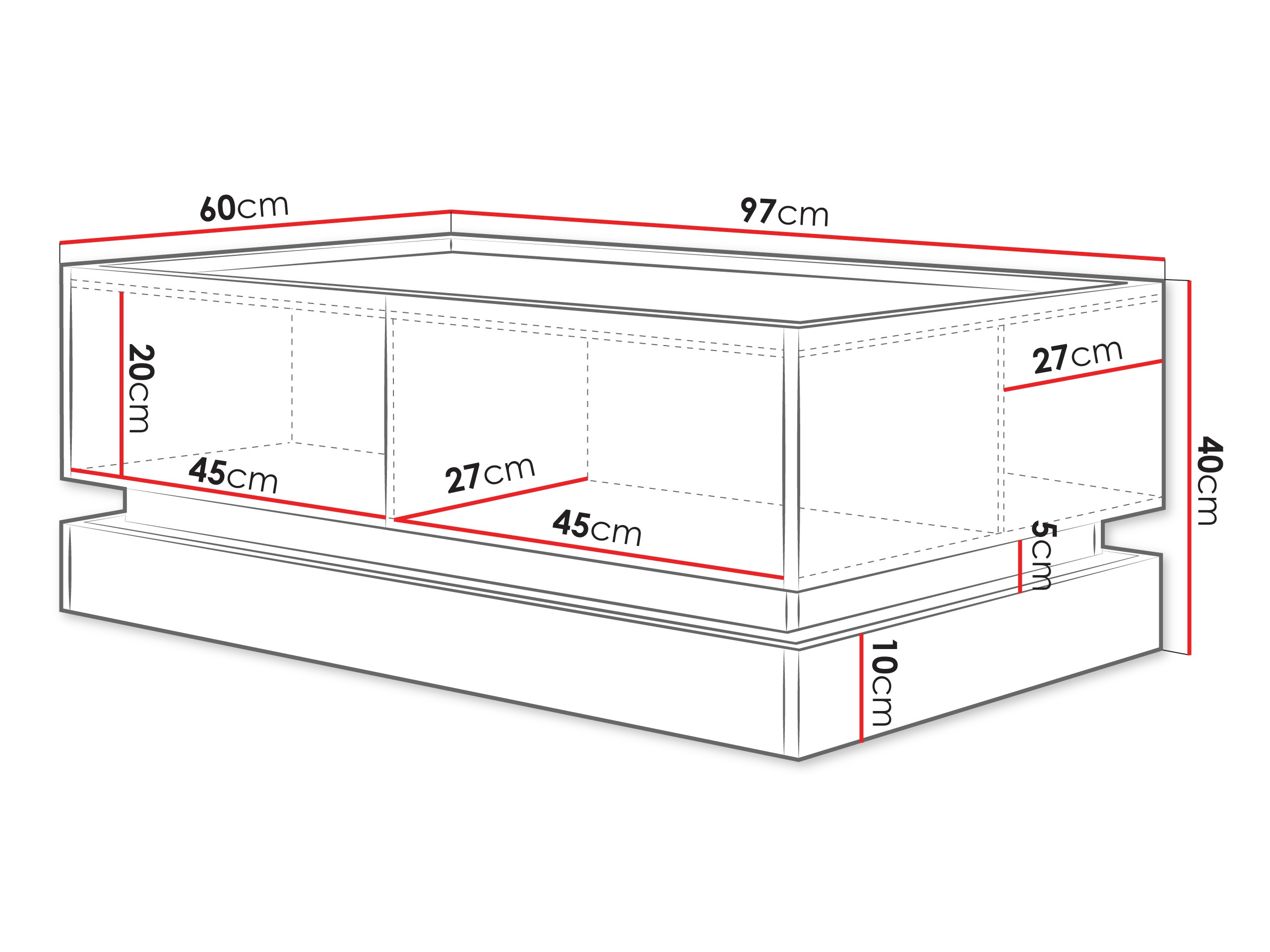 Stočić za kafu Comfivo Dalvenu 103 (Svetlo smeđa + Hrast)