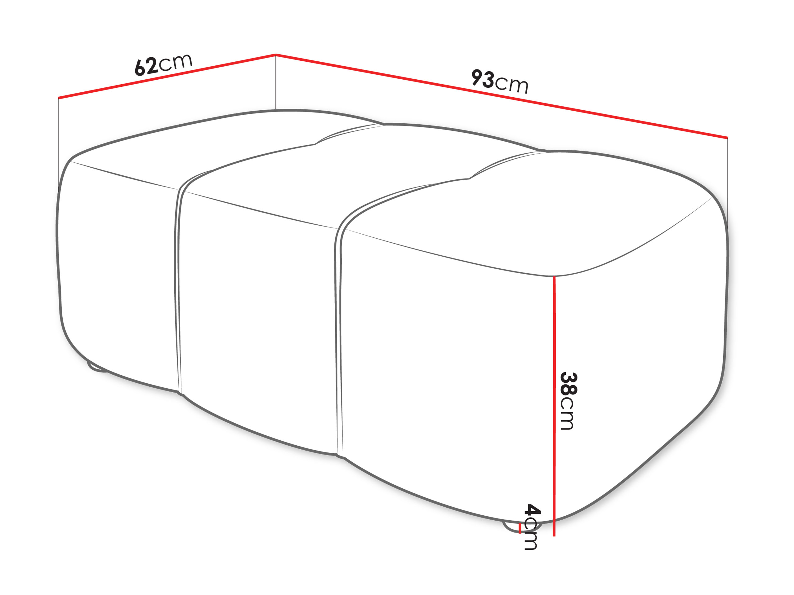 Tapacirana klupa Comfivo 472 (Coral 45)