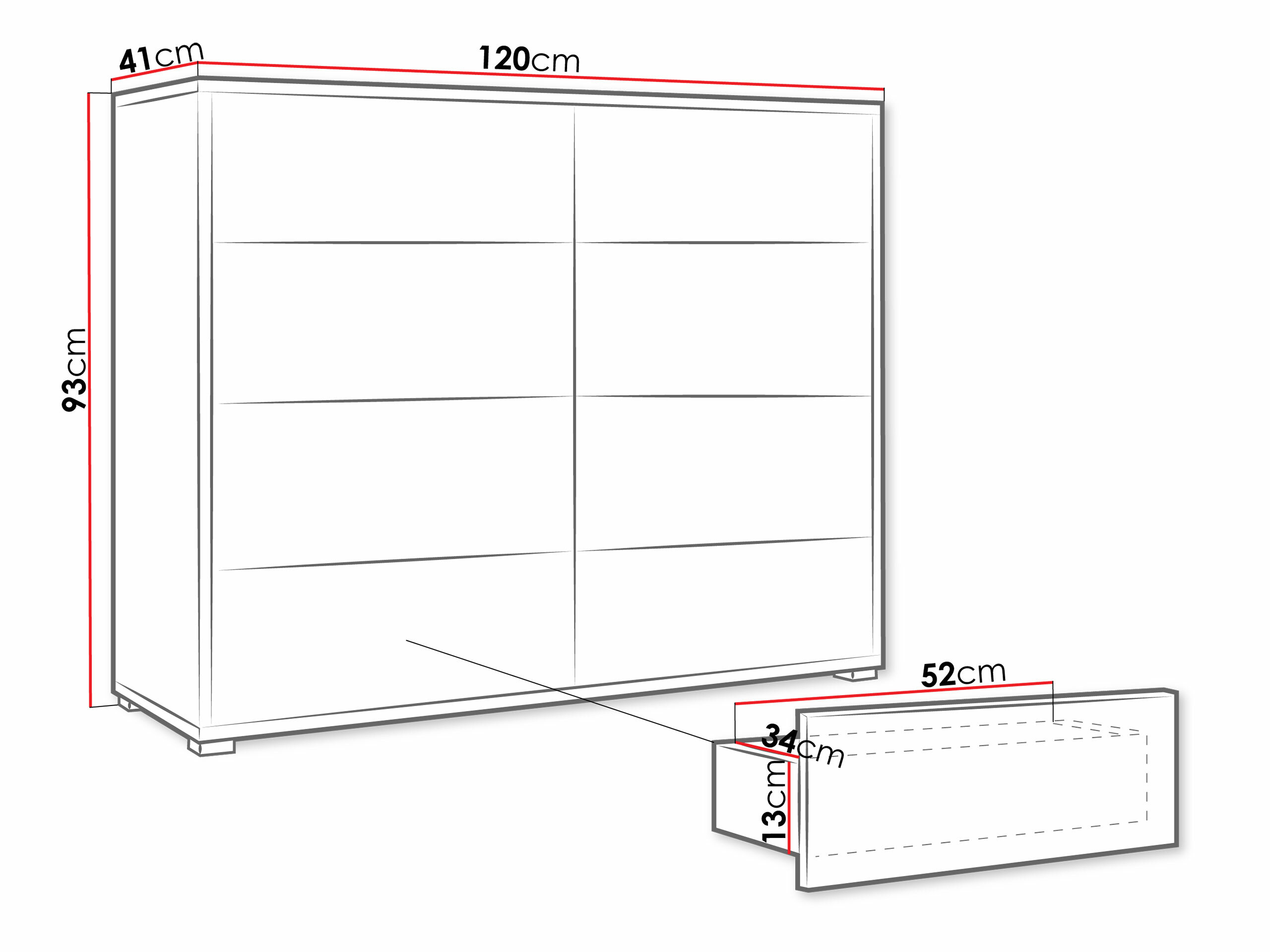 Komoda Comfivo Tutela III (Kašmir)