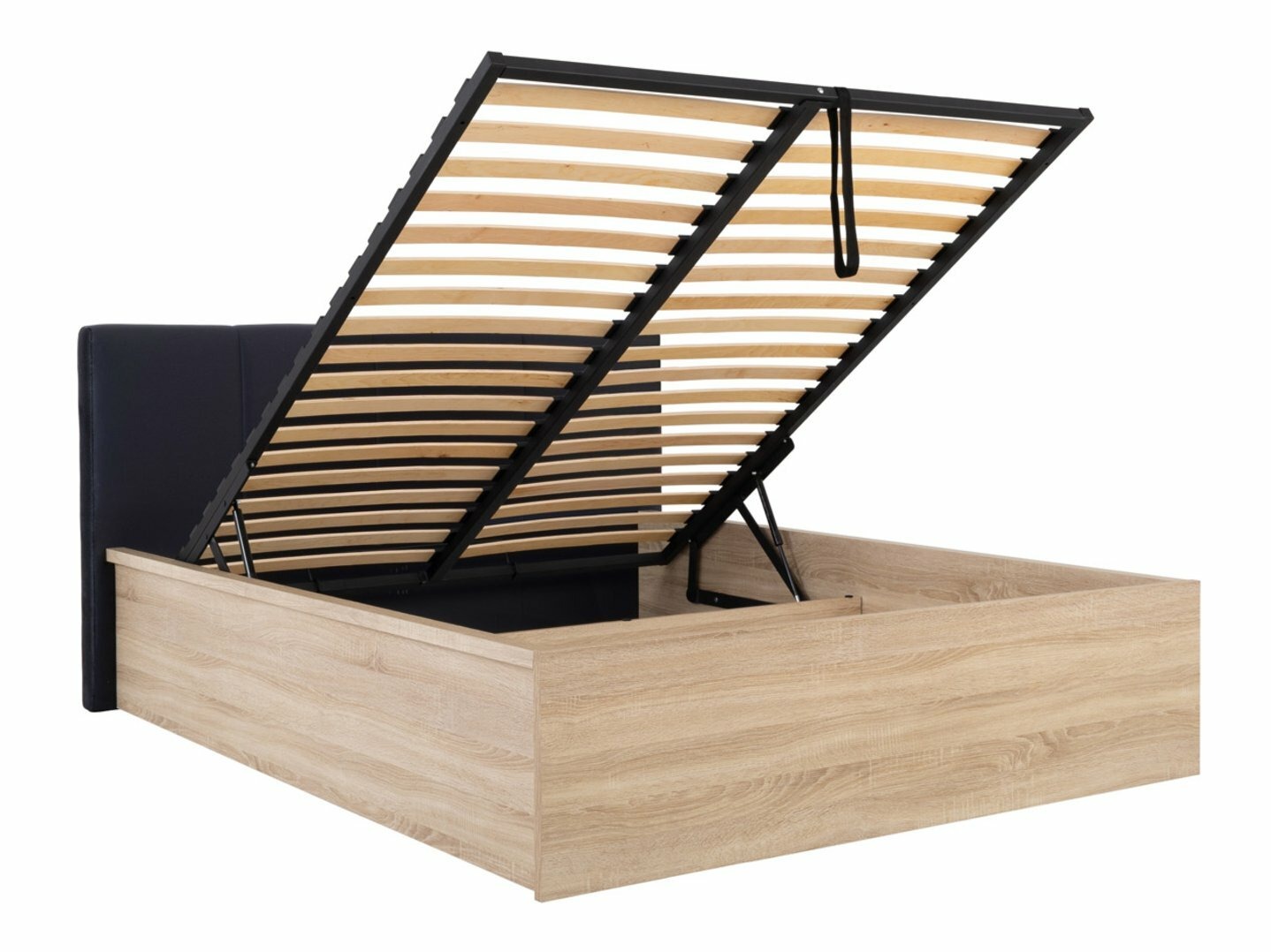 Krevet Livevaro 123 (Sonoma hrast + Crno)