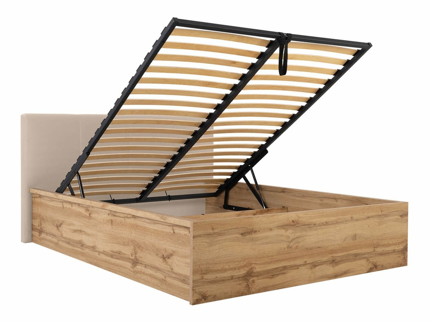 Krevet Livevaro 123 (Вотан храст + Bež)