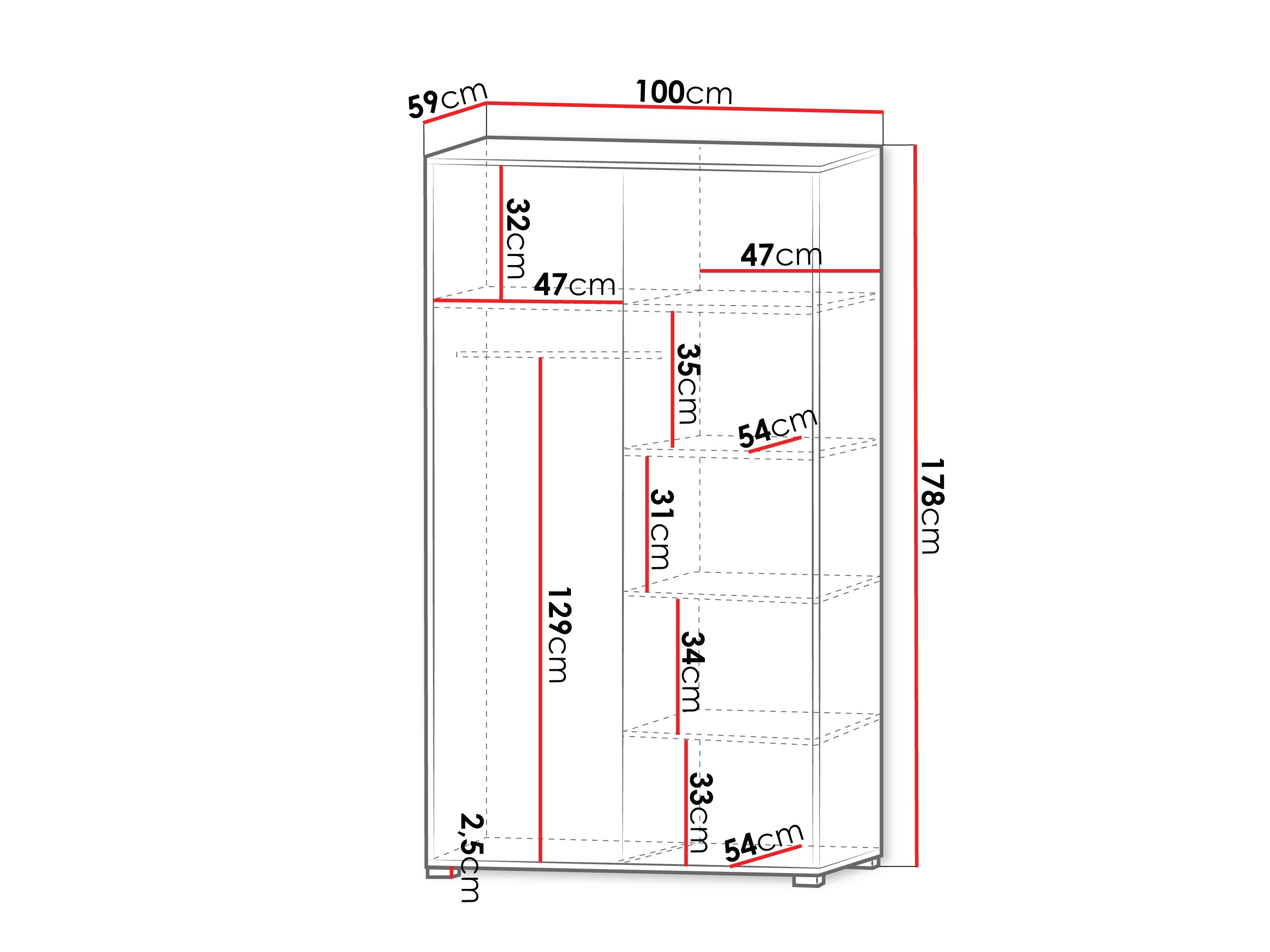 Ormar Comfivo Fersoe 113 (Hrast)