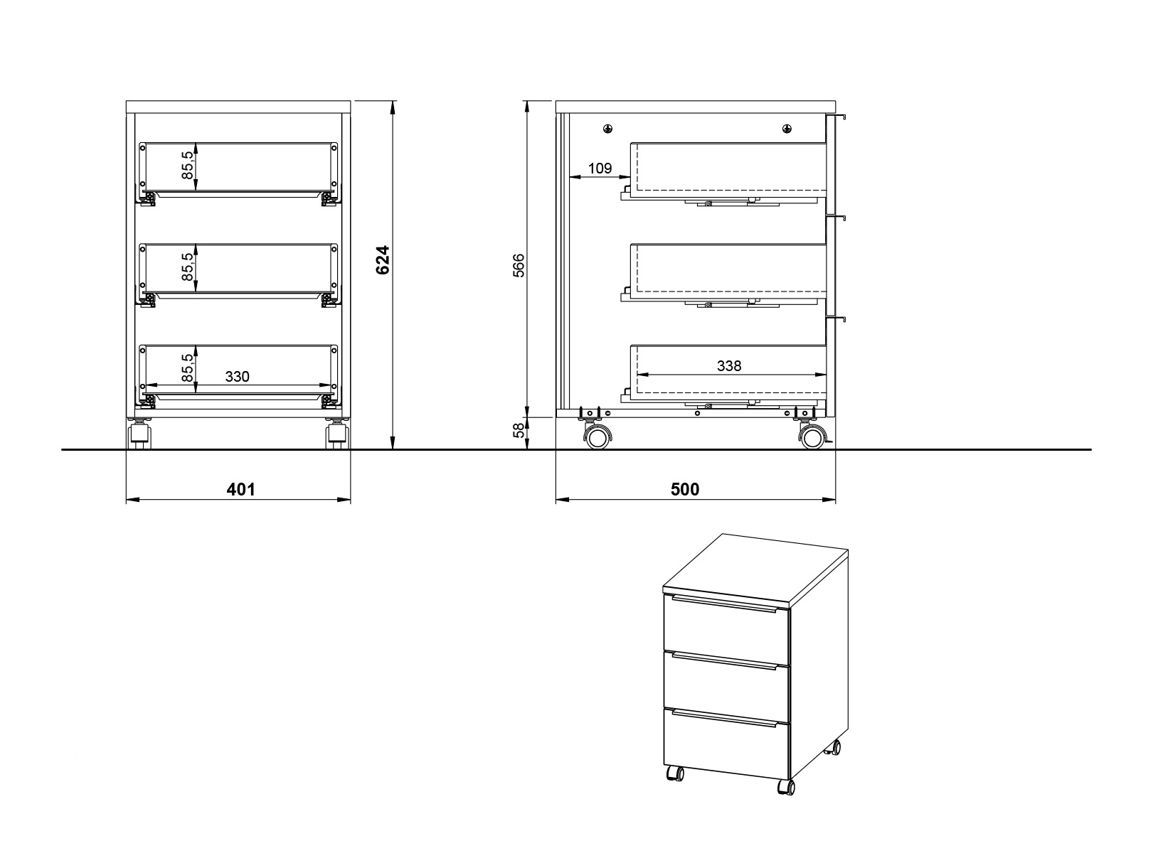 Pokretna kaseta Elbcali 105