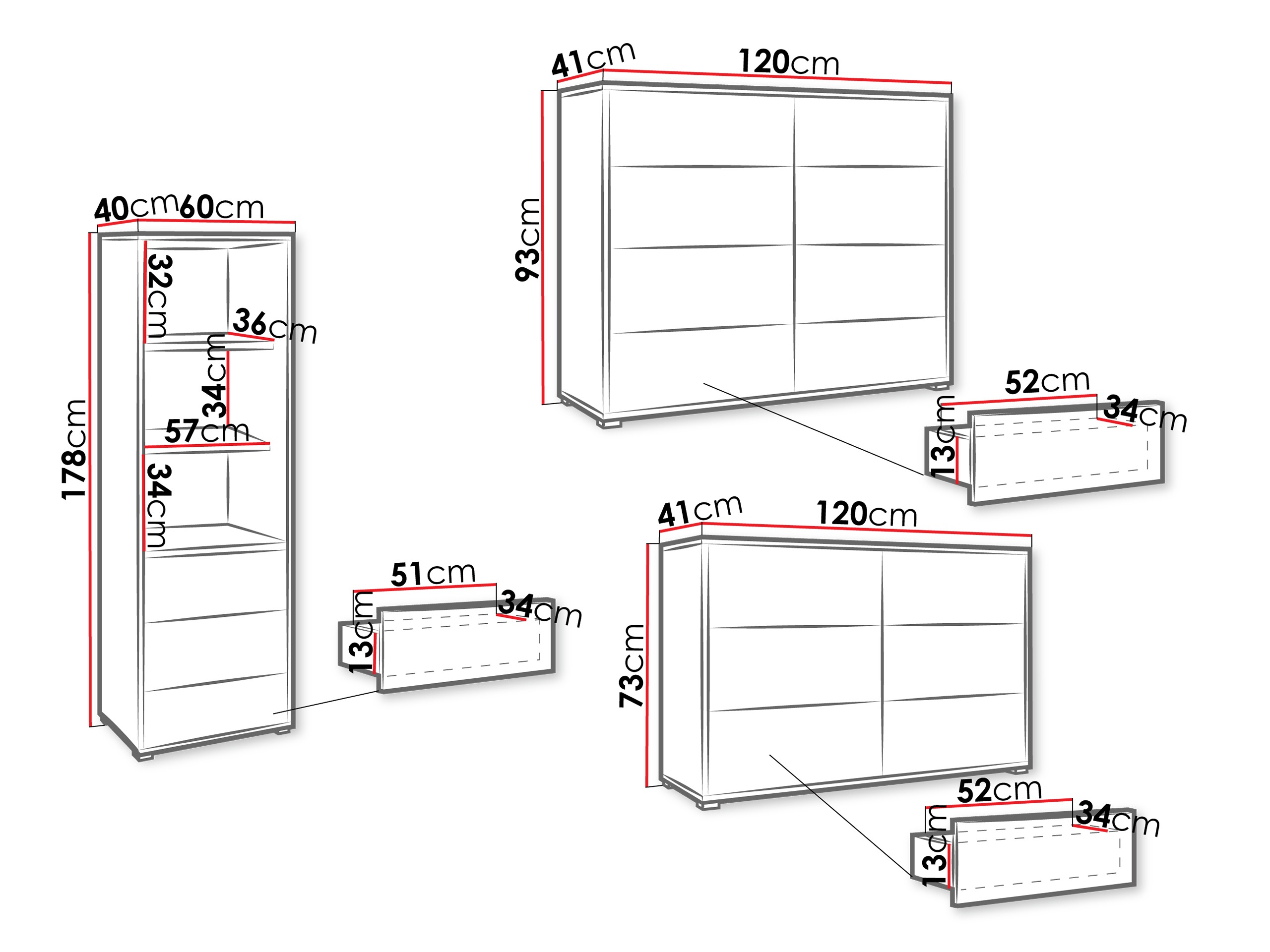 Set za dnevnu sobu Comfivo Fersoe 107 (Belo)