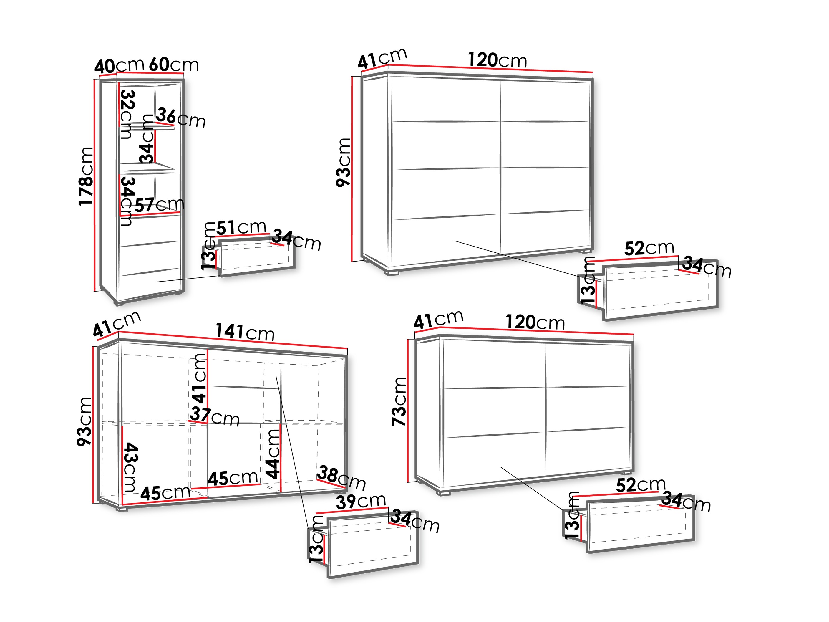 Set za dnevnu sobu Comfivo Fersoe 108 (Belo)