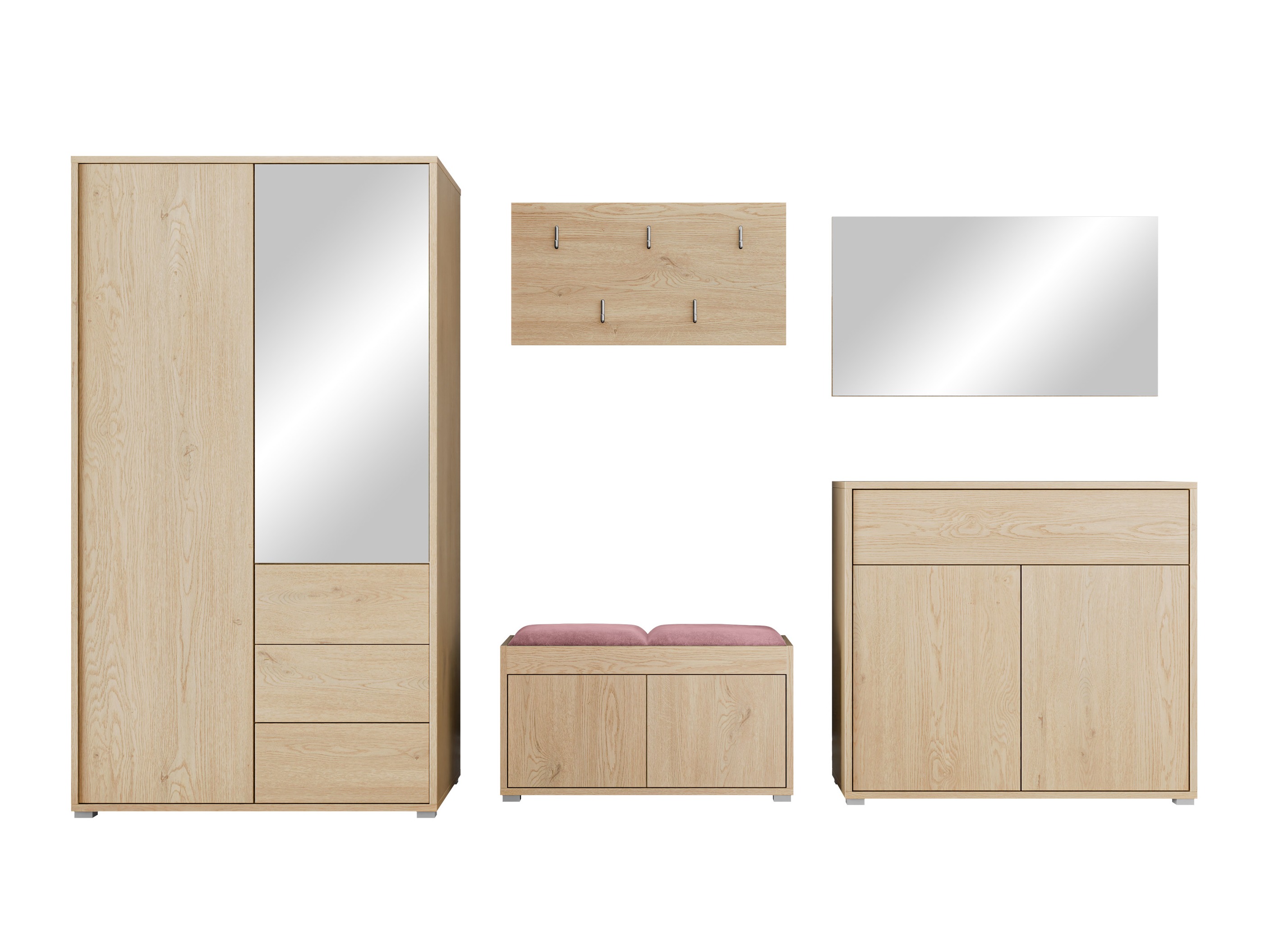 Set za hodnik Comfivo Fersoe 118 (Hrast)