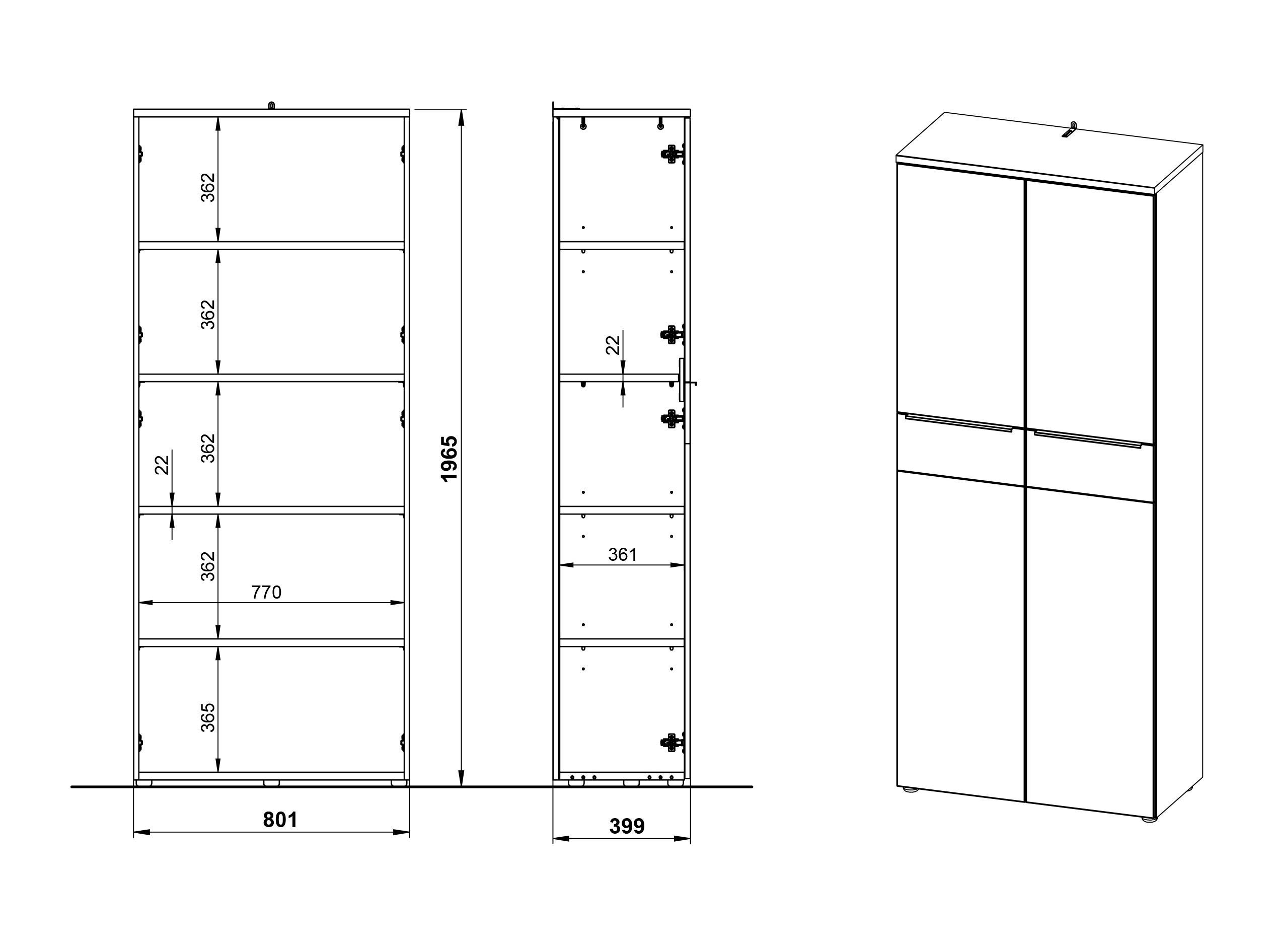 Set za kućnu kancelariju Elbcali 106