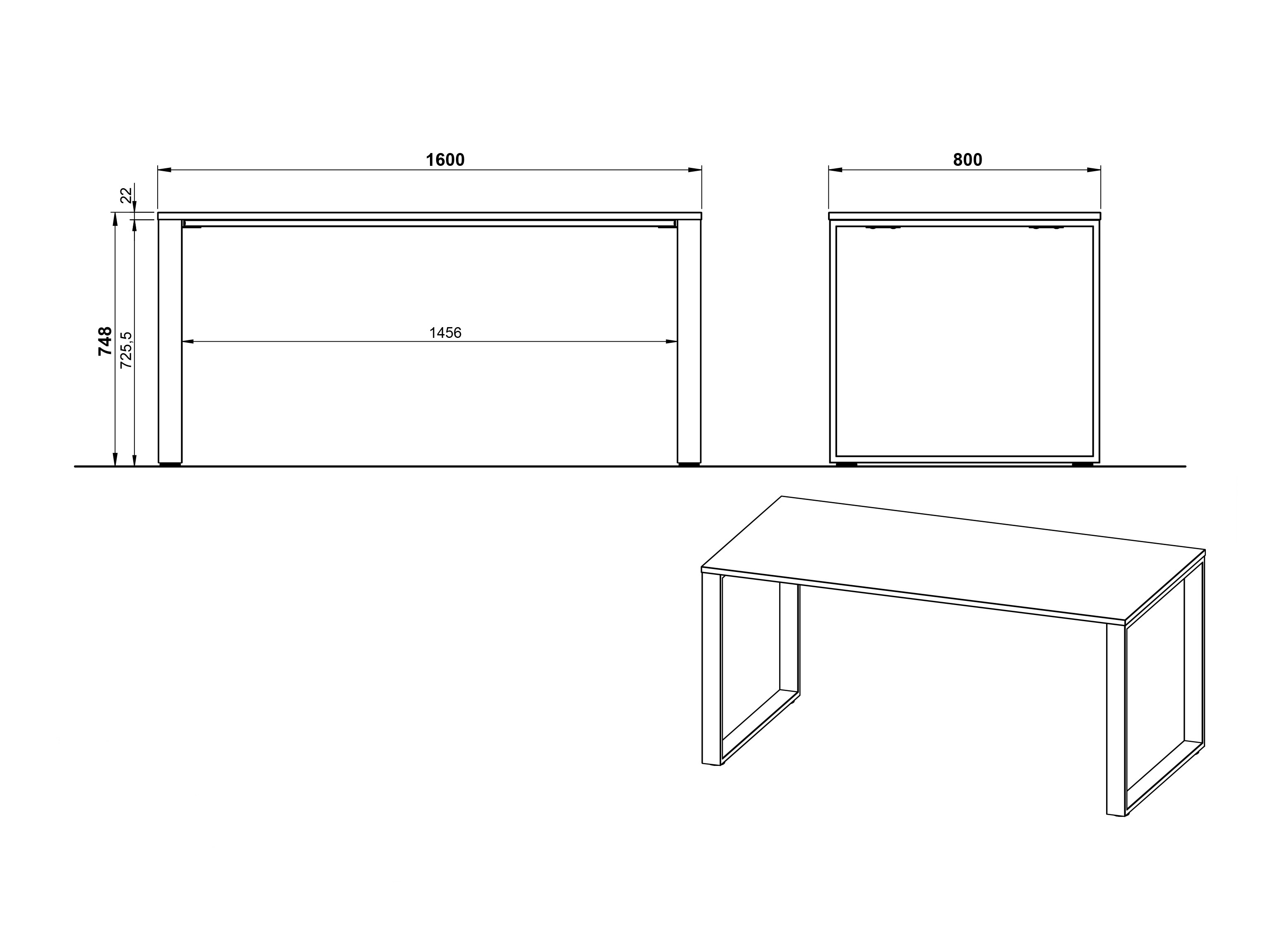 Set za kućnu kancelariju Elbcali 106
