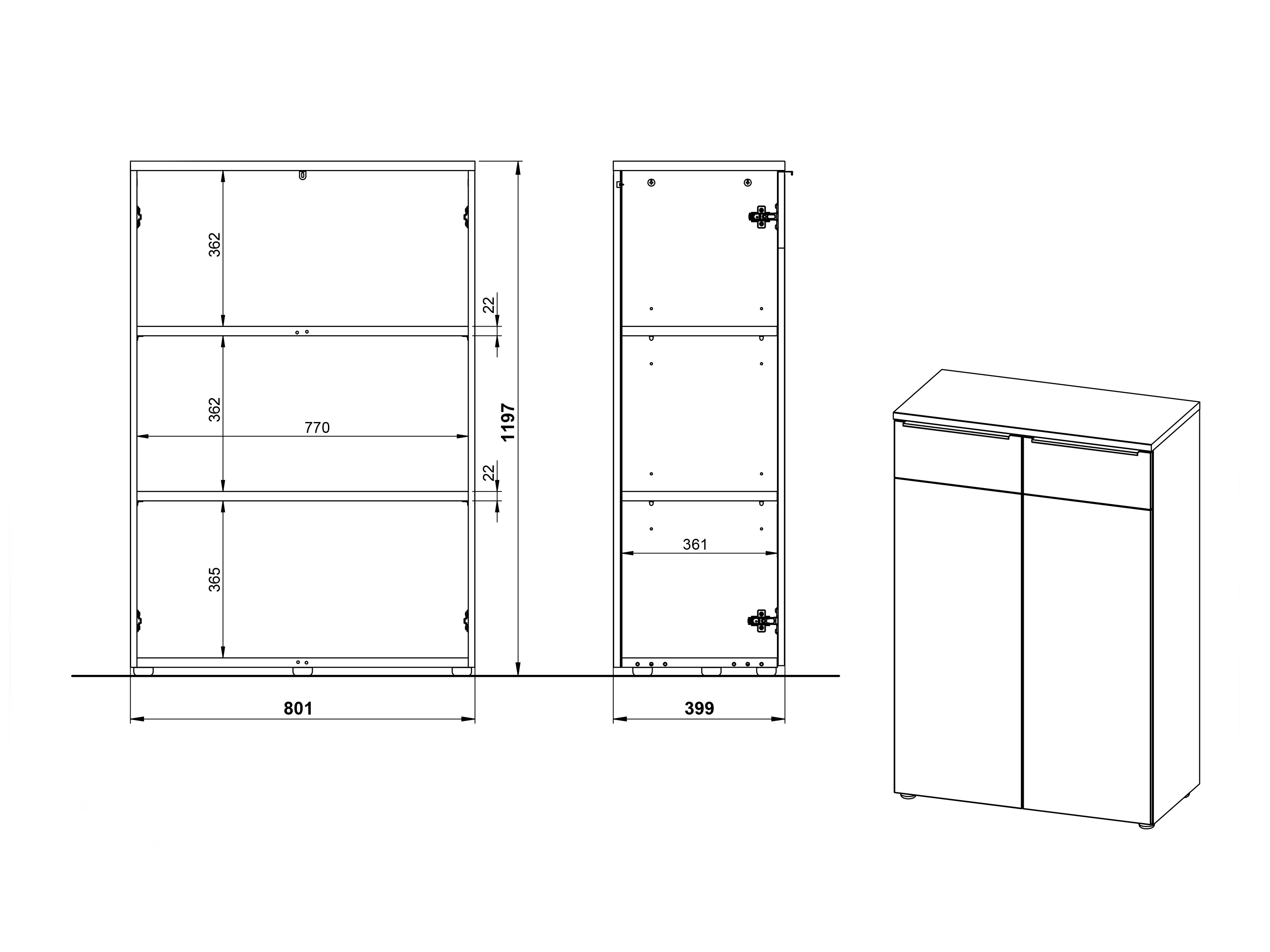 Set za kućnu kancelariju Elbcali 107