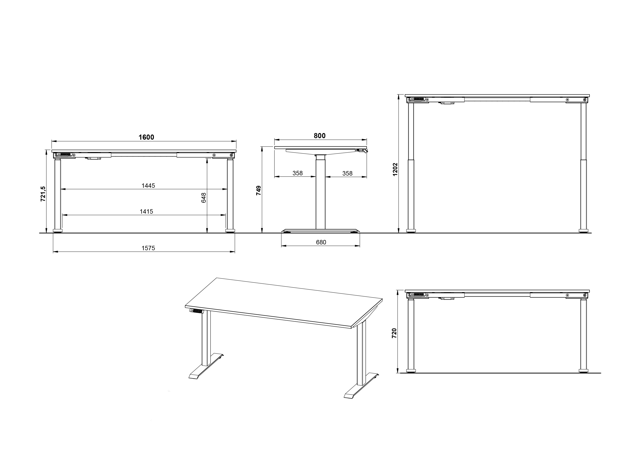 Set za kućnu kancelariju Elbcali 107