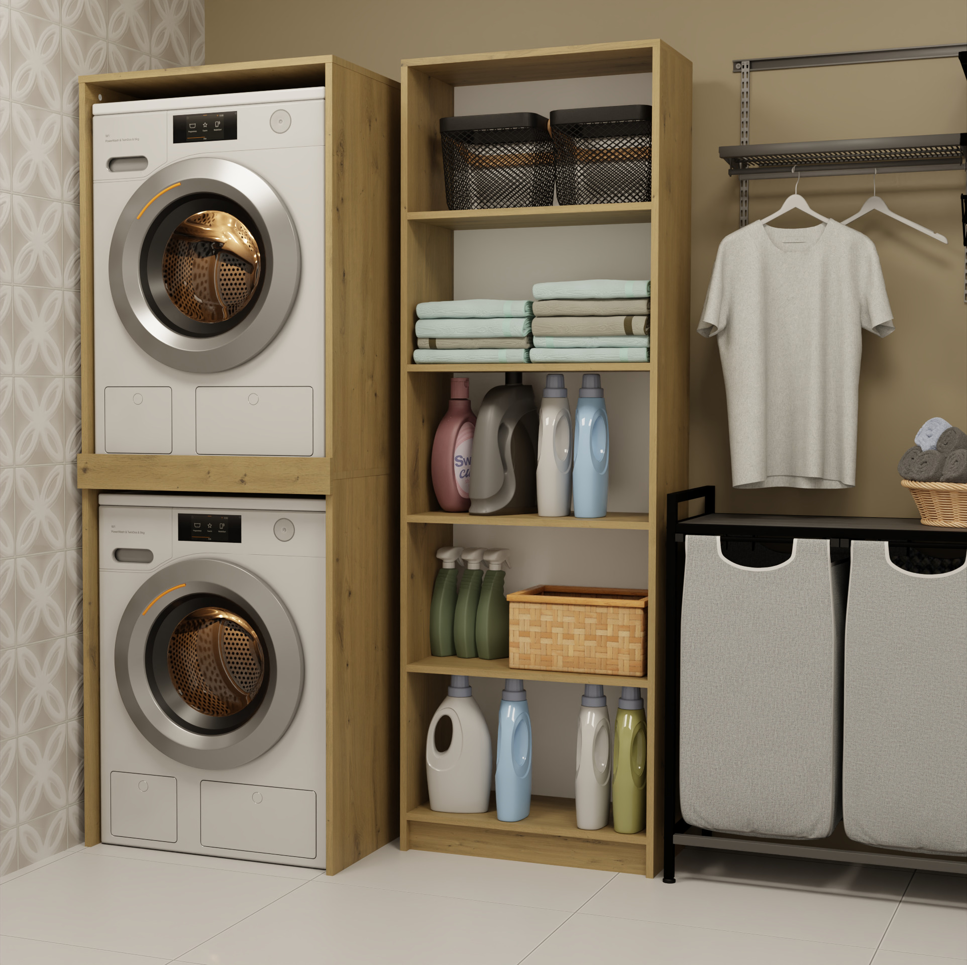 Polica za kupatilo Balelbo 108 (Zanatski hrast)