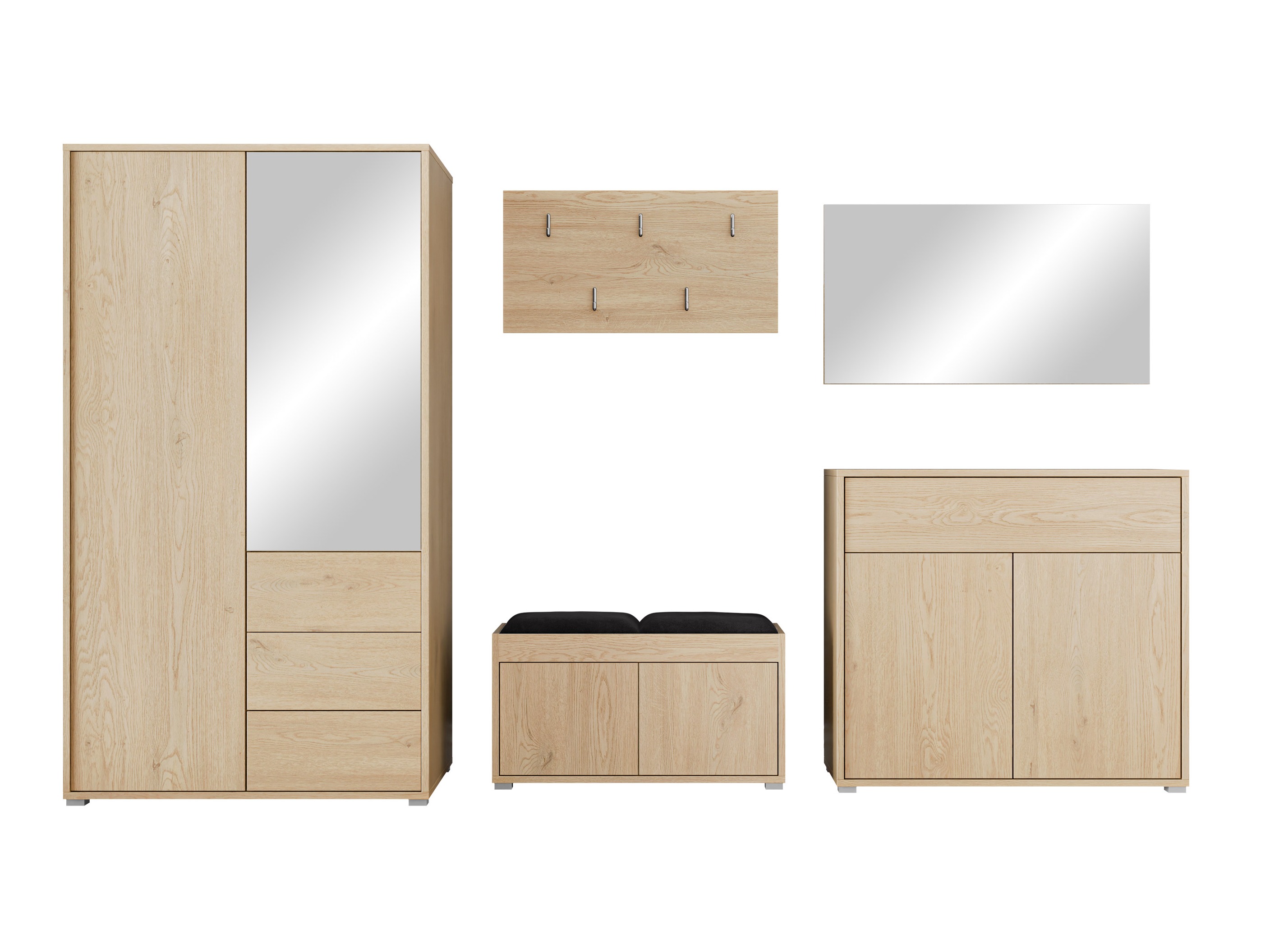 Set za hodnik Comfivo Fersoe 118 (Hrast)