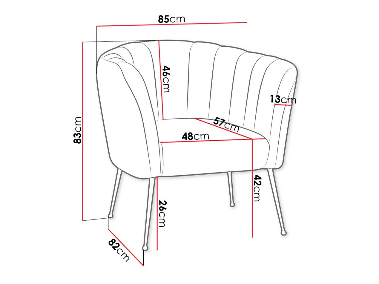 Fotelja Orem 112 (Magic Velvet 2201)