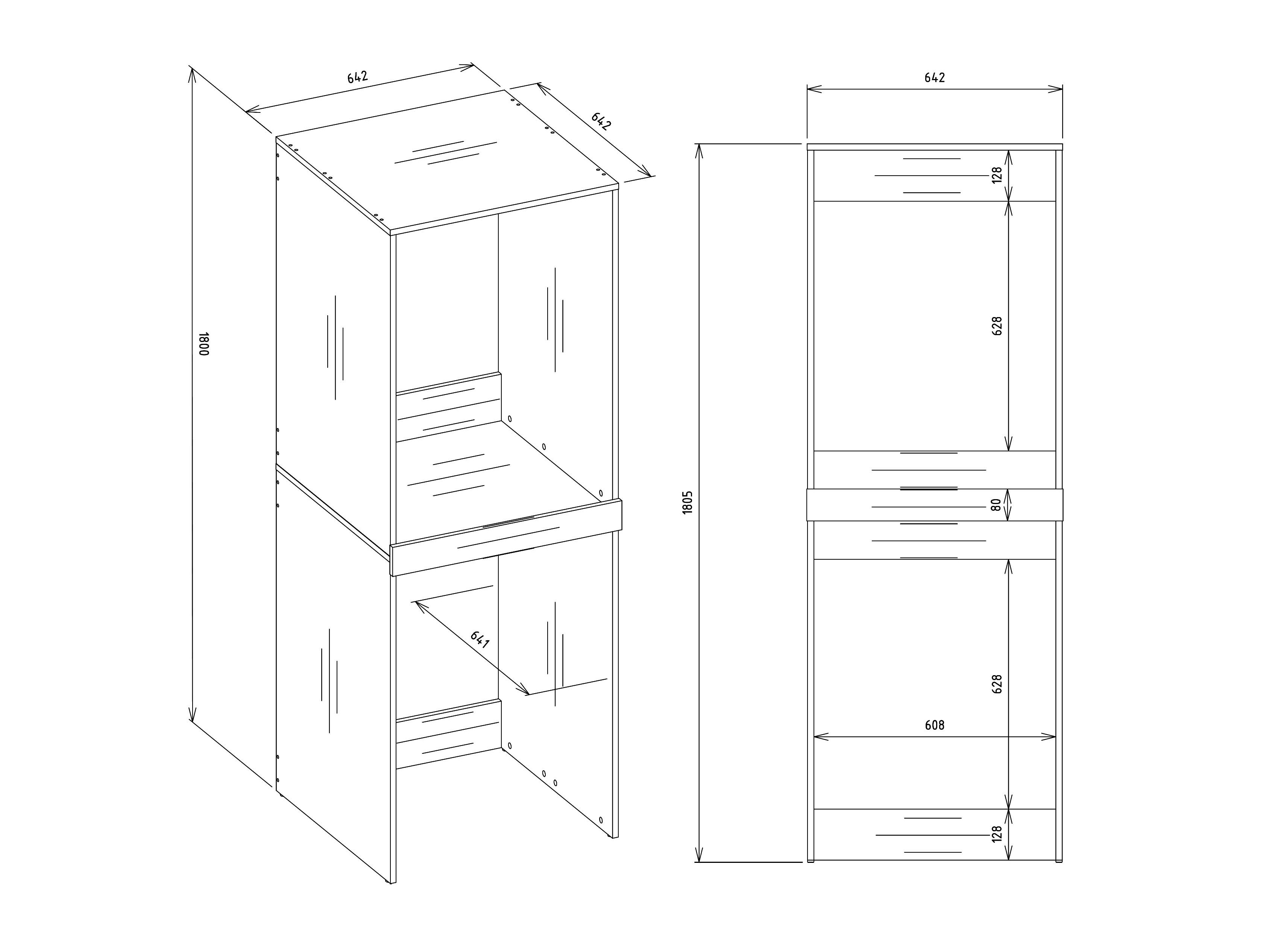 Polica za kupatilo Balelbo 108 (Belo)