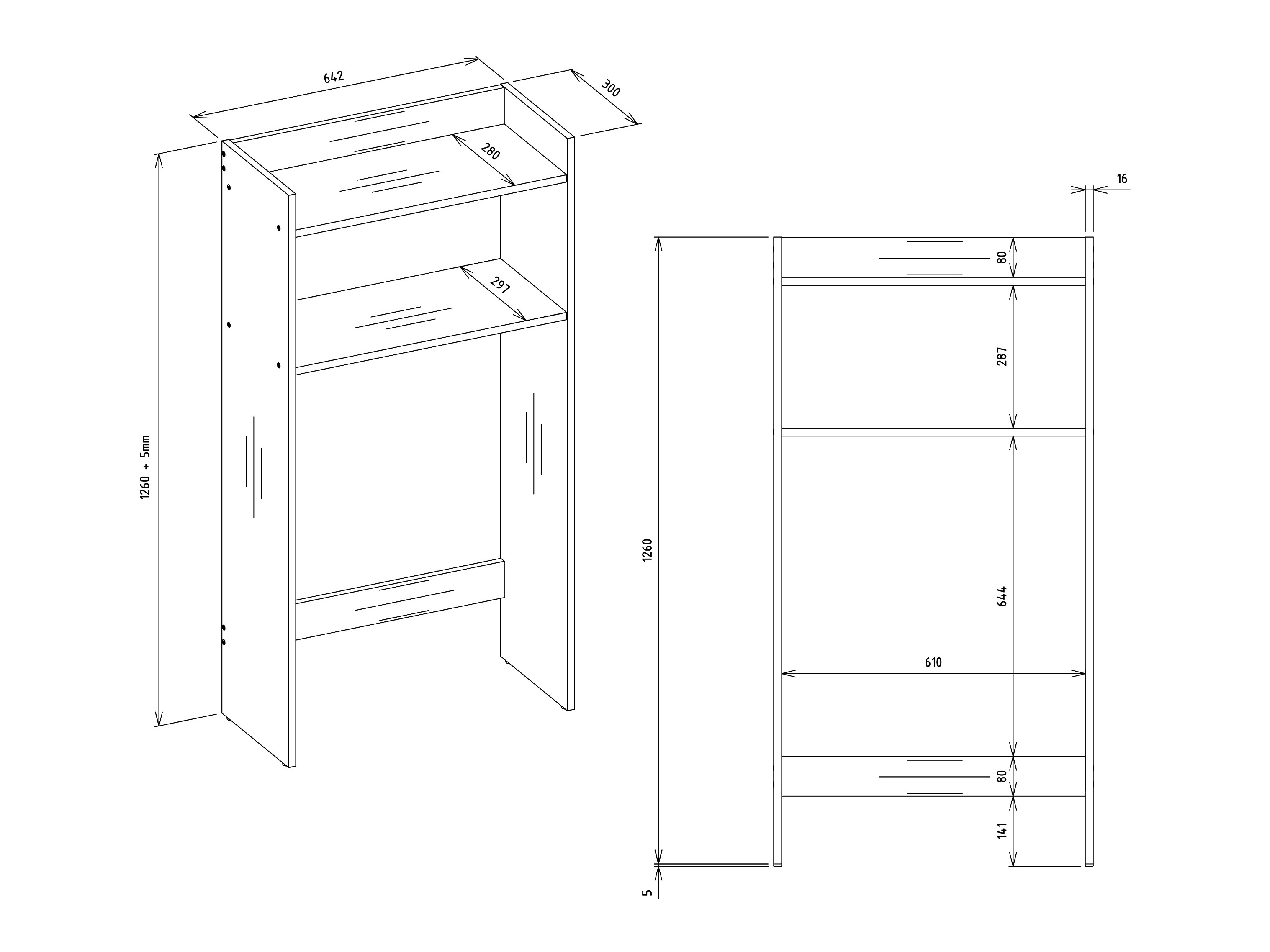 Polica za kupatilo Servou 103