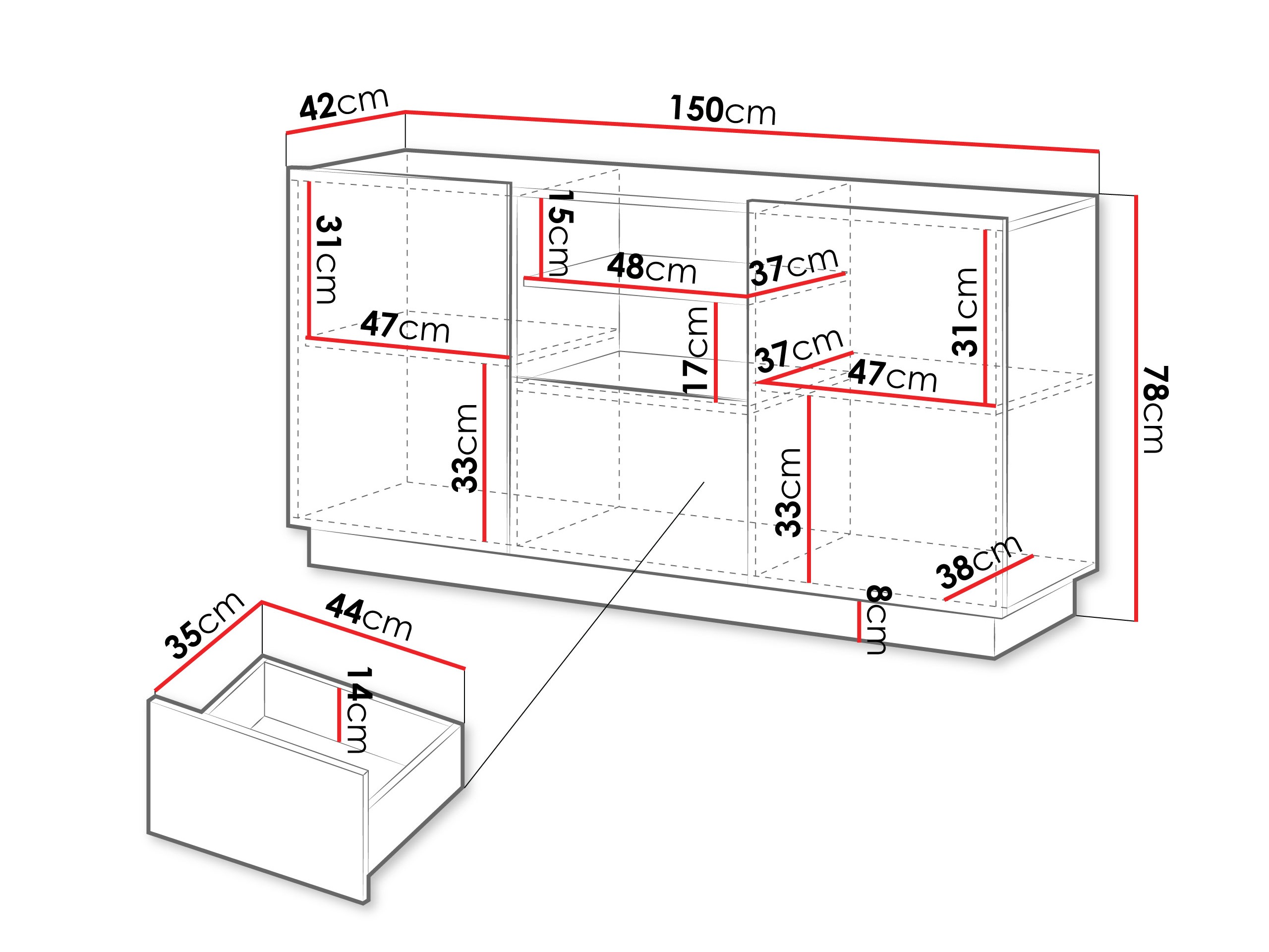 Komoda Lingua (Belo)