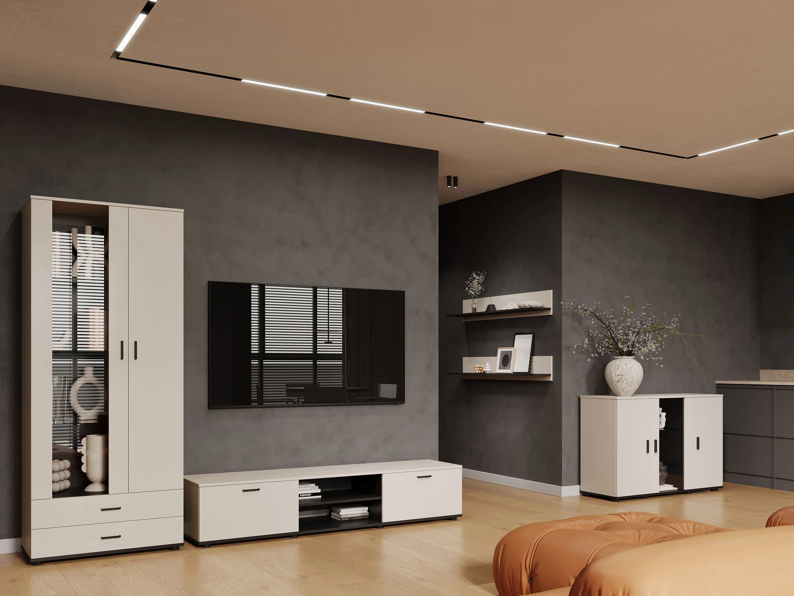 Ormarić Tornola 106 (Kašmir + Crno)