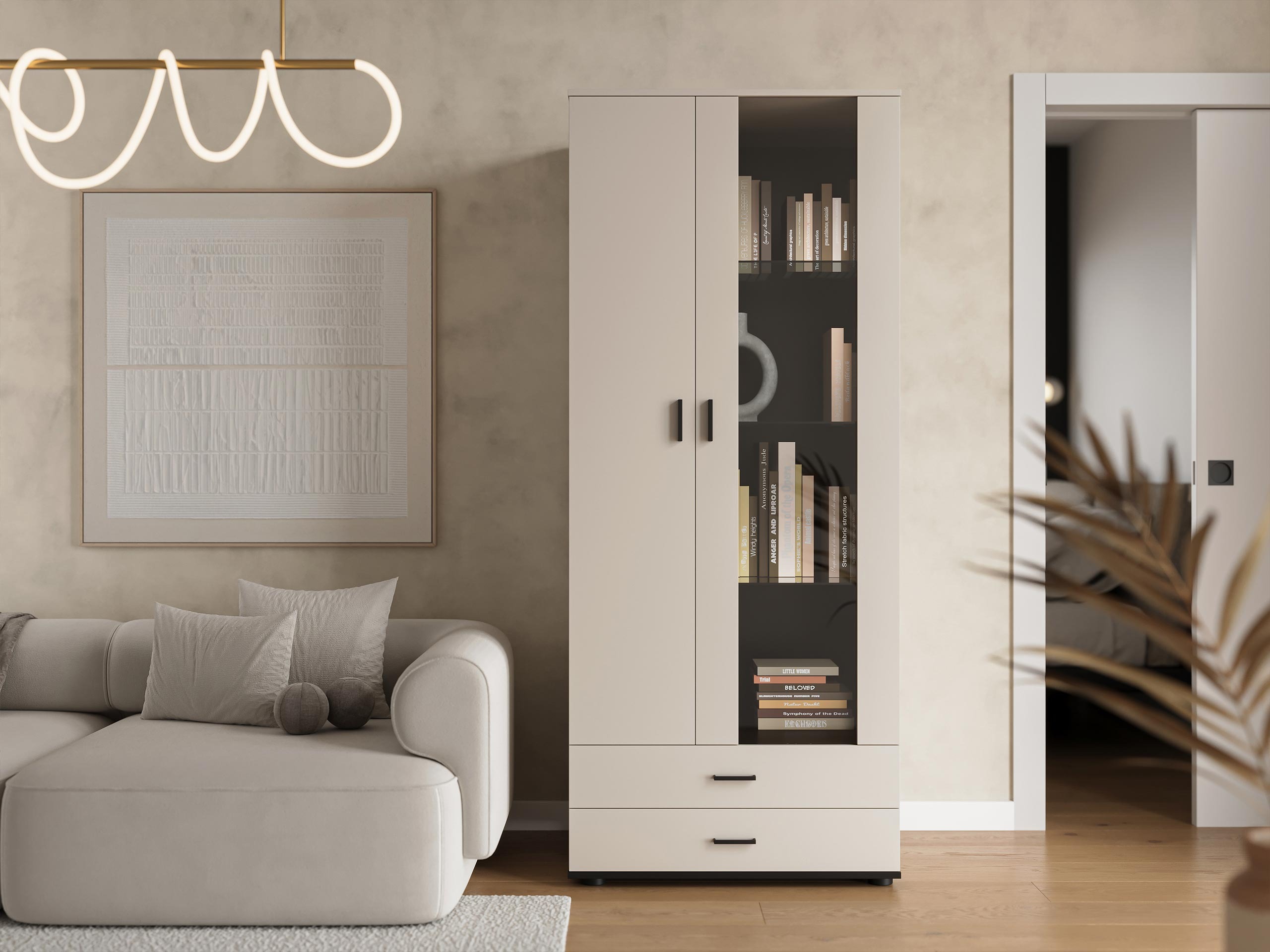 Polica Tornola 105 (Kašmir + Crno)