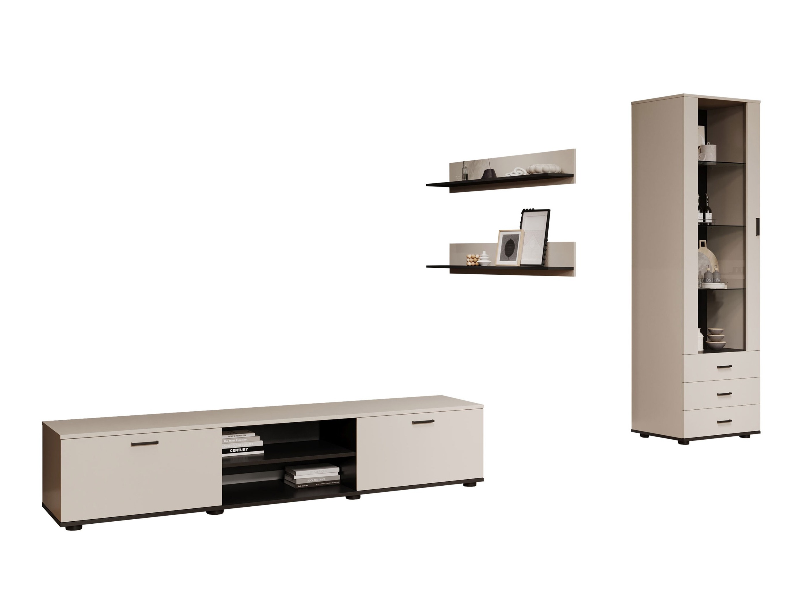 Set za dnevnu sobu Tornola 107 (Kašmir + Crno)