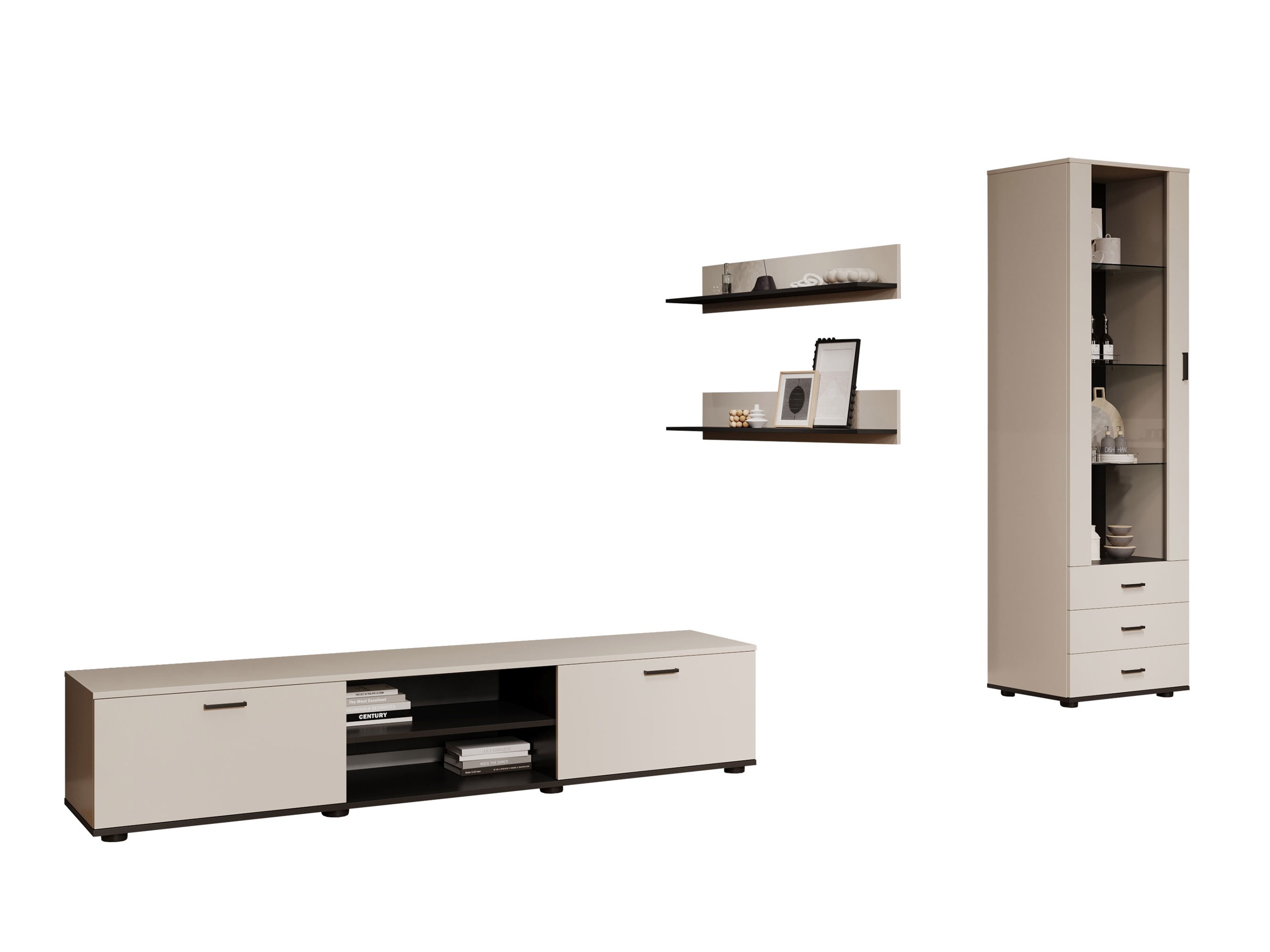 Set za dnevnu sobu Tornola 107 (Kašmir + Crno)