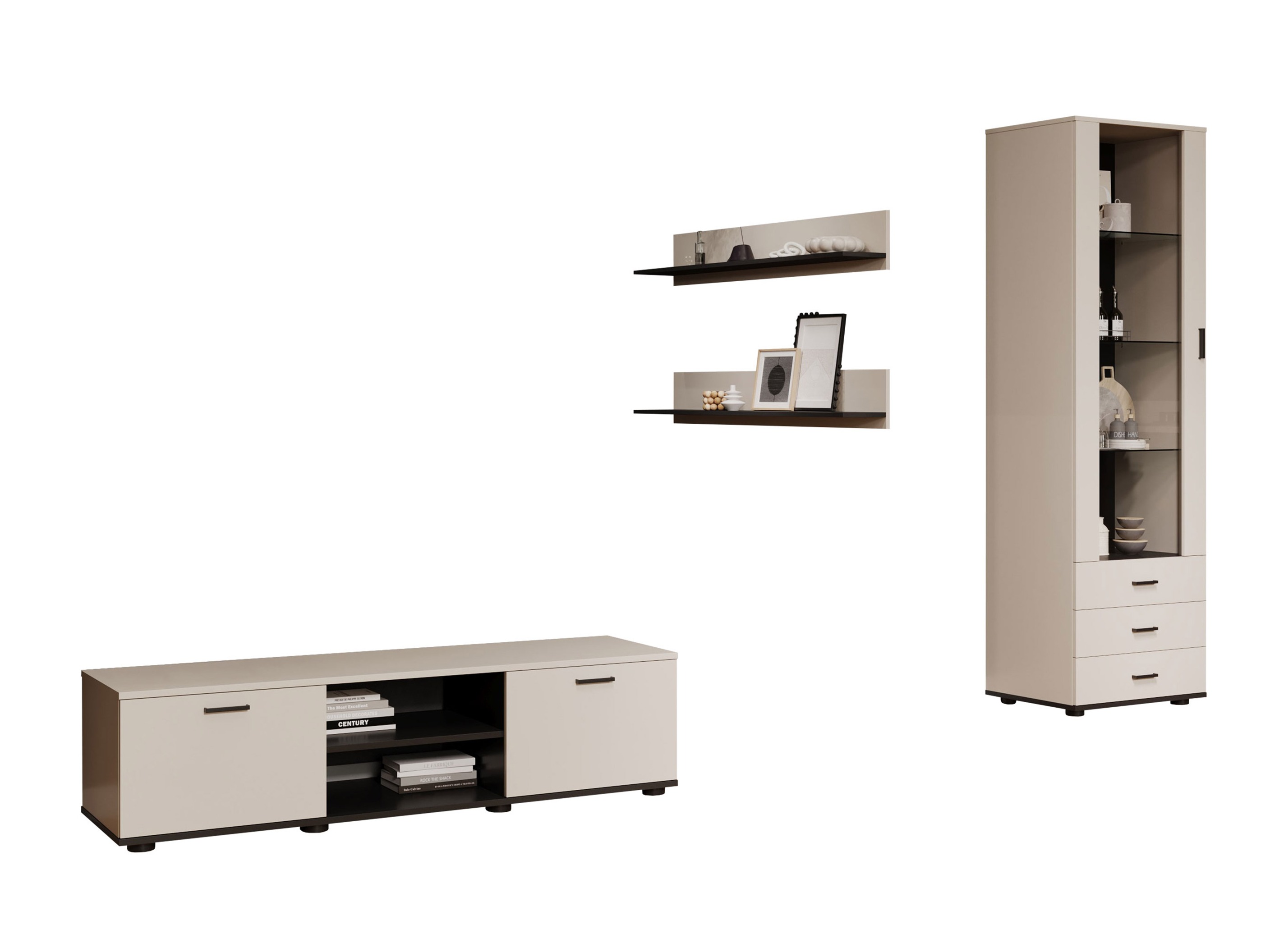 Set za dnevnu sobu Tornola 110 (Kašmir + Crno)