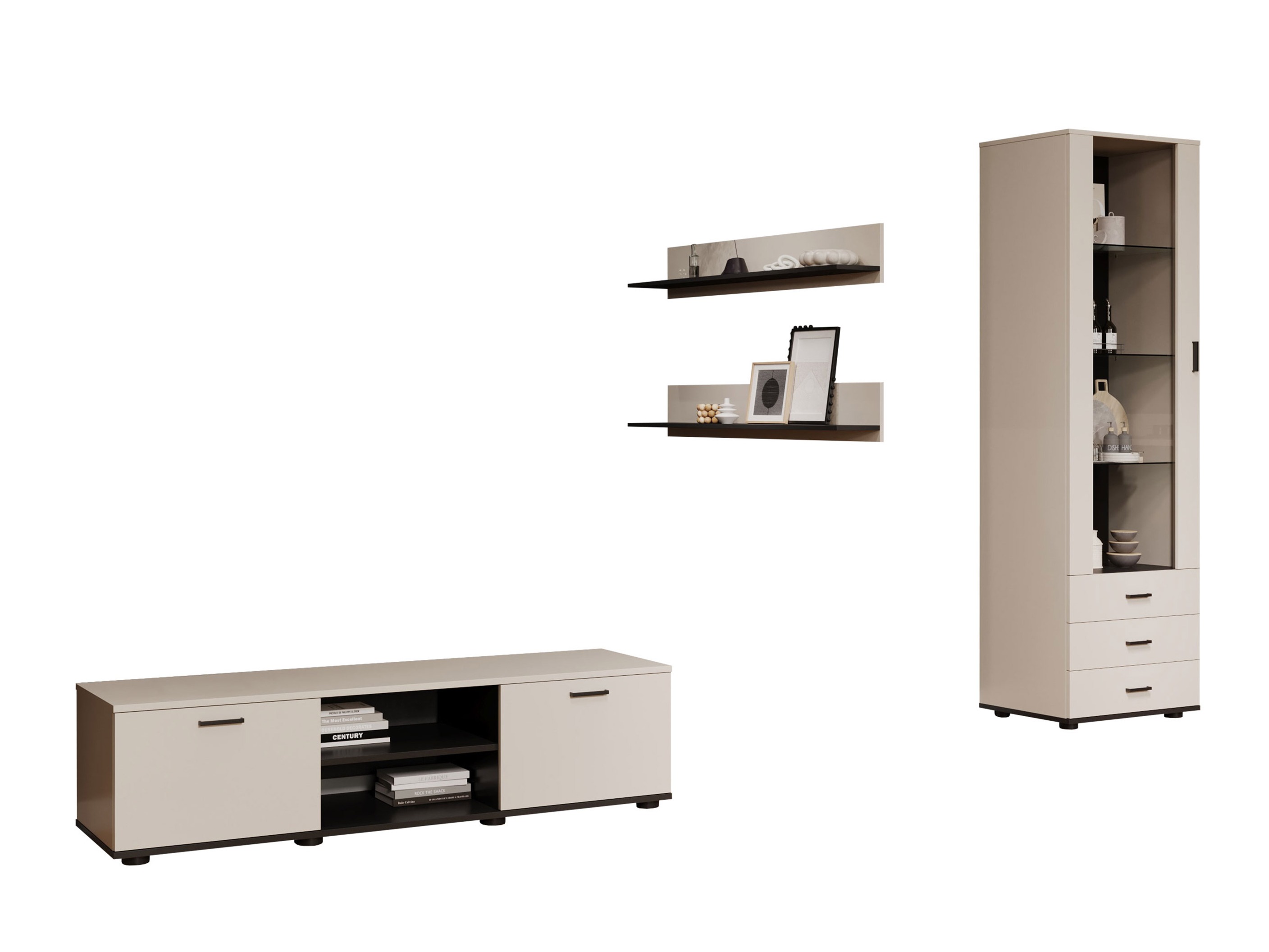 Set za dnevnu sobu Tornola 110 (Kašmir + Crno)