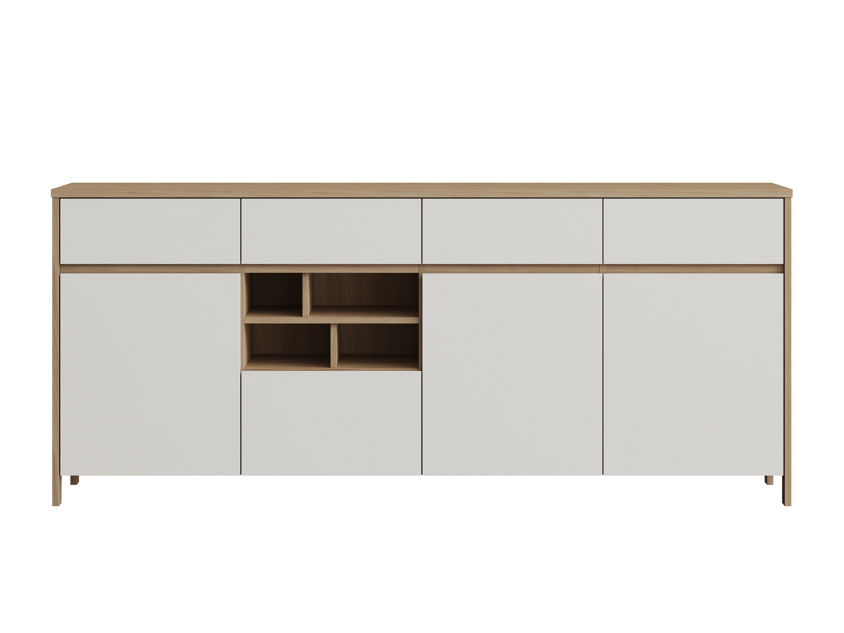 Komoda Fermaru 105 (Belo + Hrast)